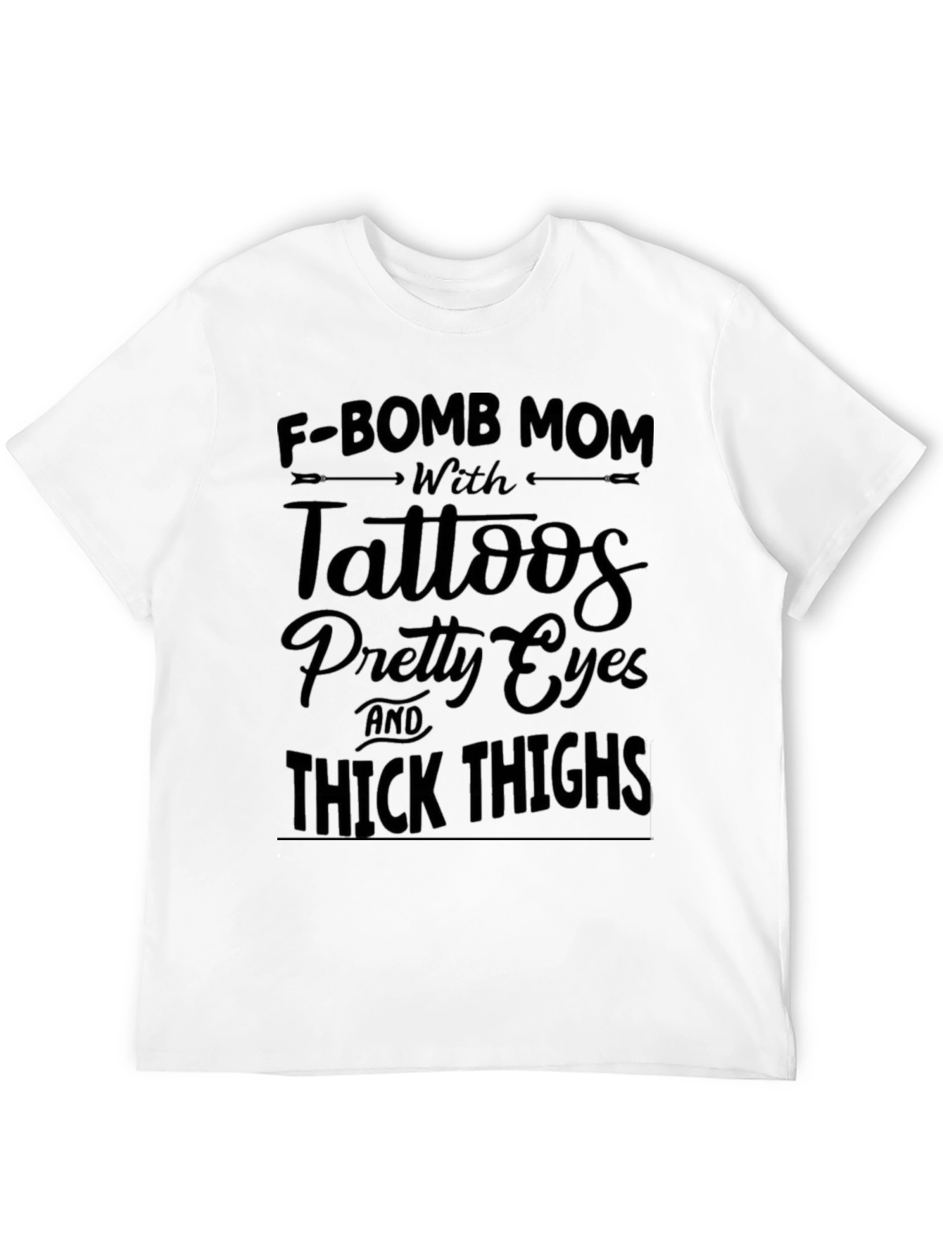 F-Bomb Mom Tattooed Black Graphic Tee