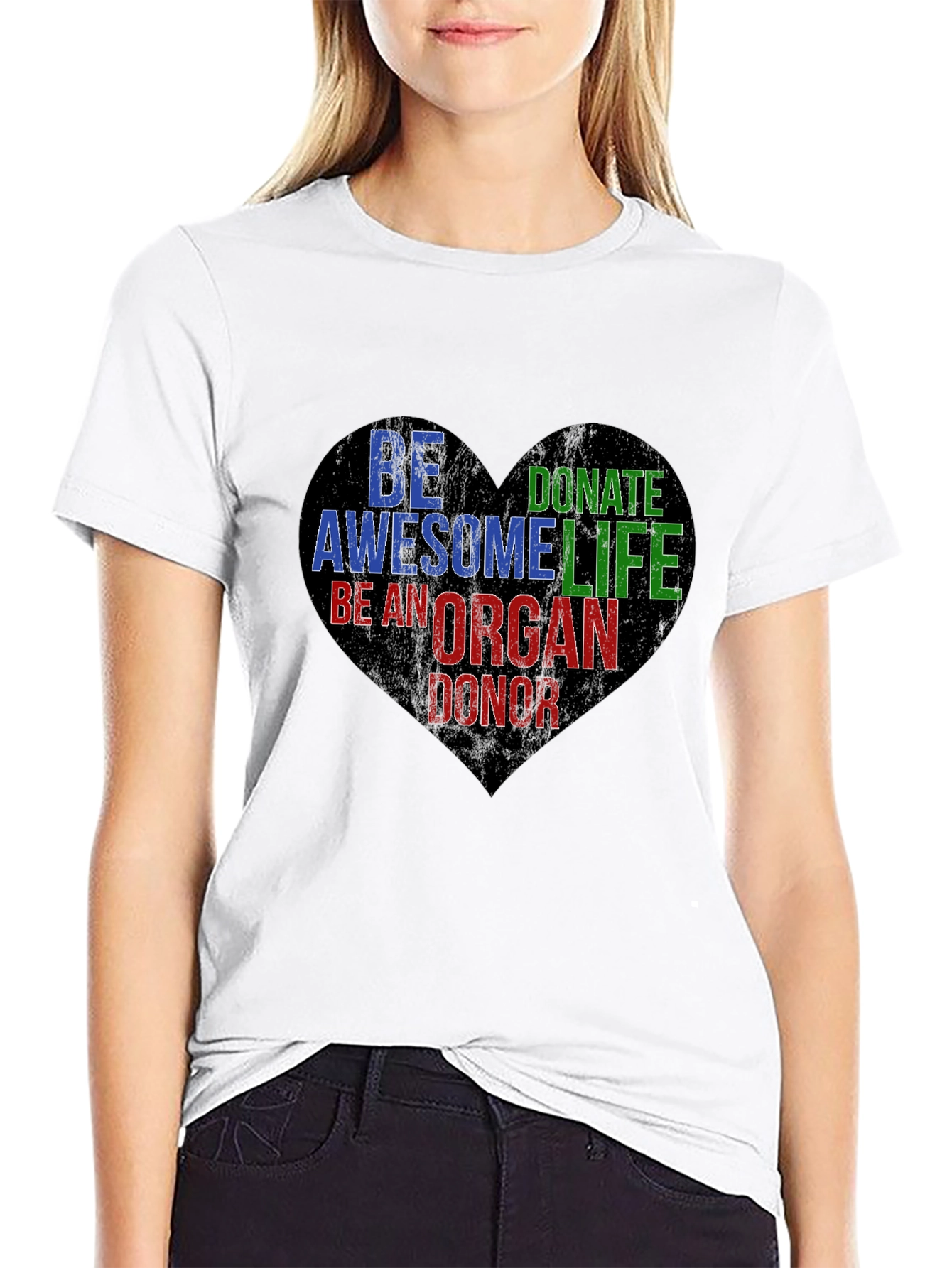 Be An Organ Donor Heart Graphic T-Shirt