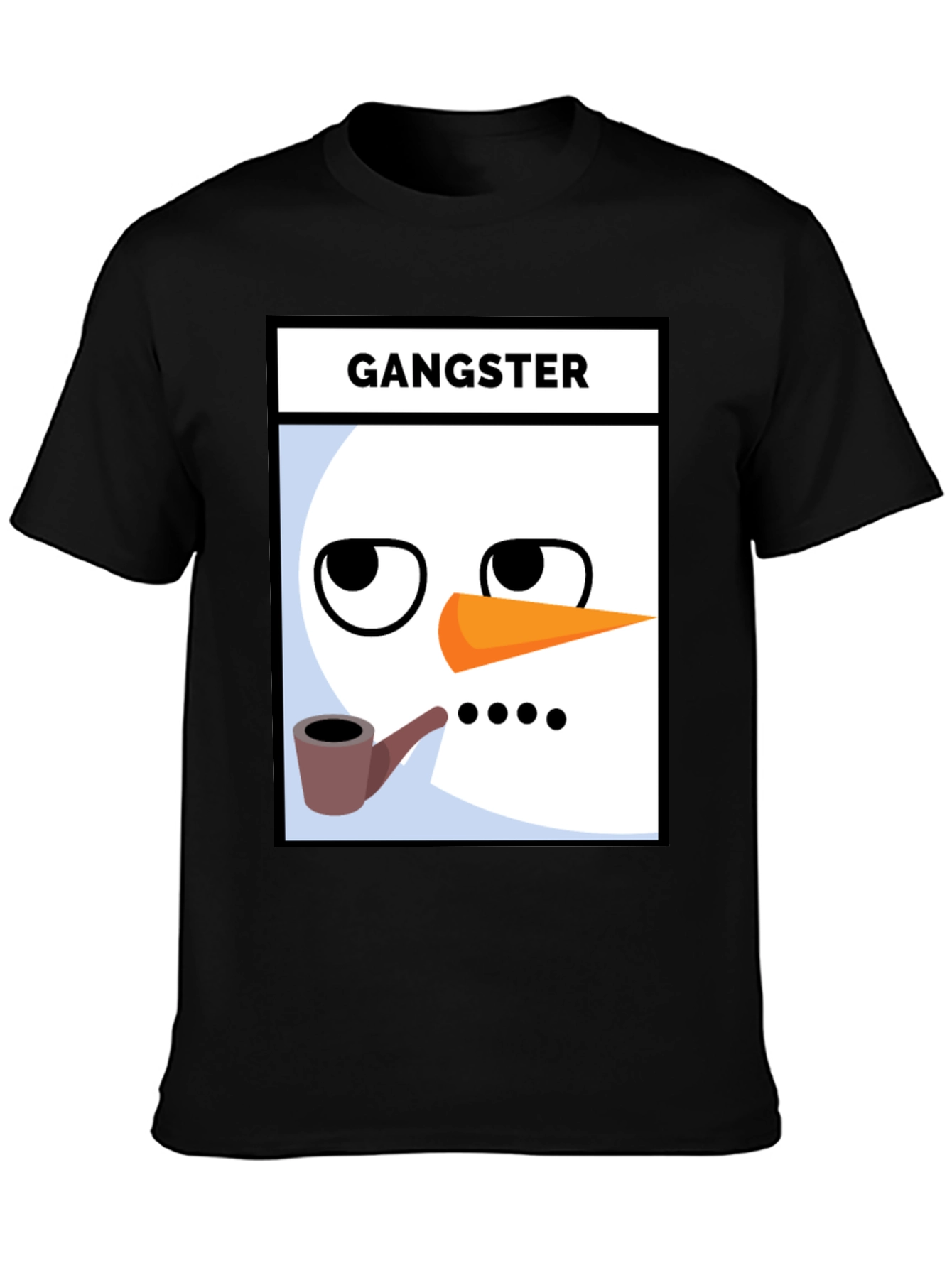 Gangster Snowman T-Shirt