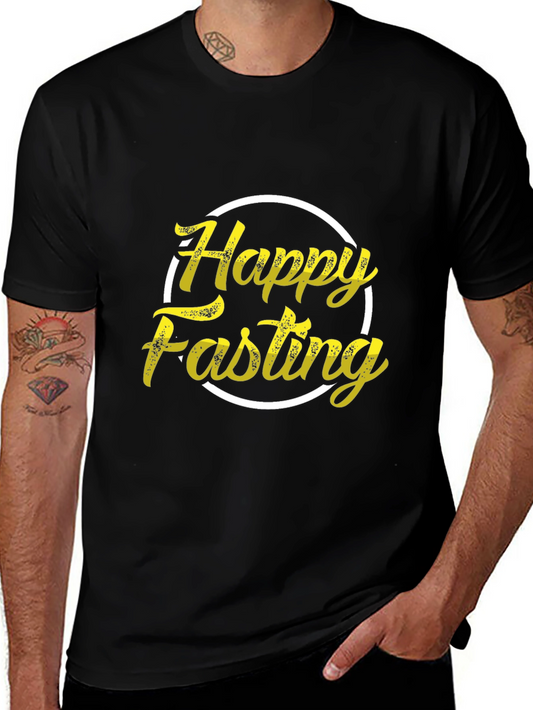 Happy Fasting Black T-Shirt