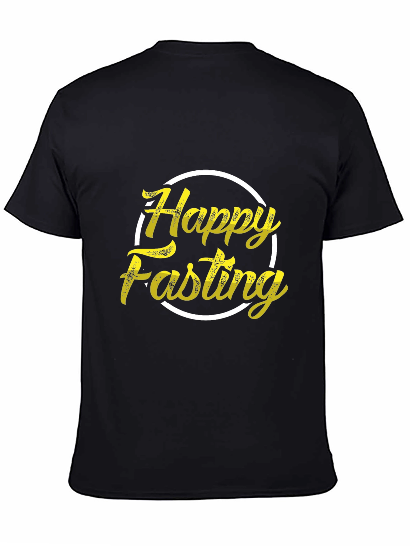 Happy Fasting Black T-Shirt