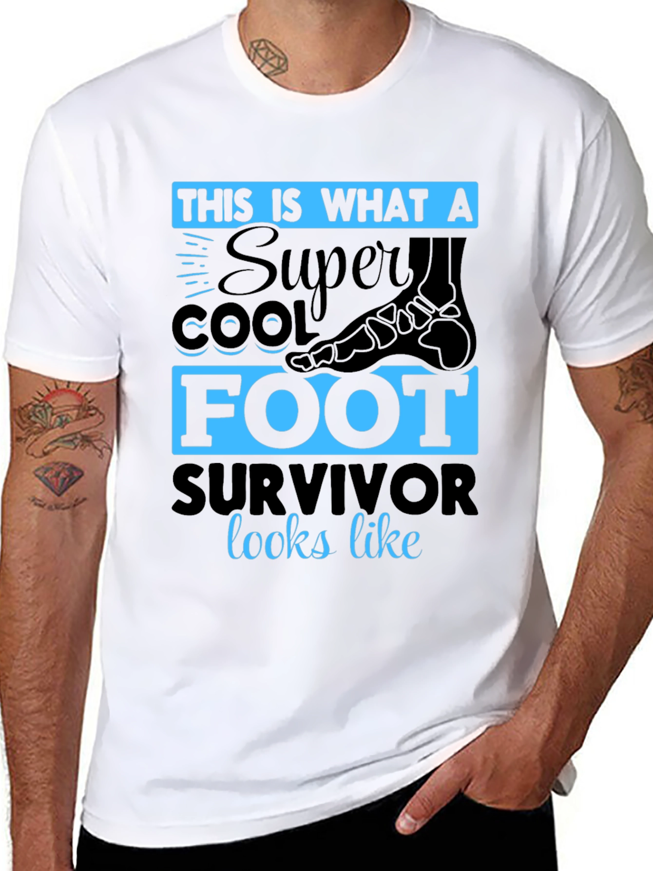 Super Cool Foot Survivor T-Shirt