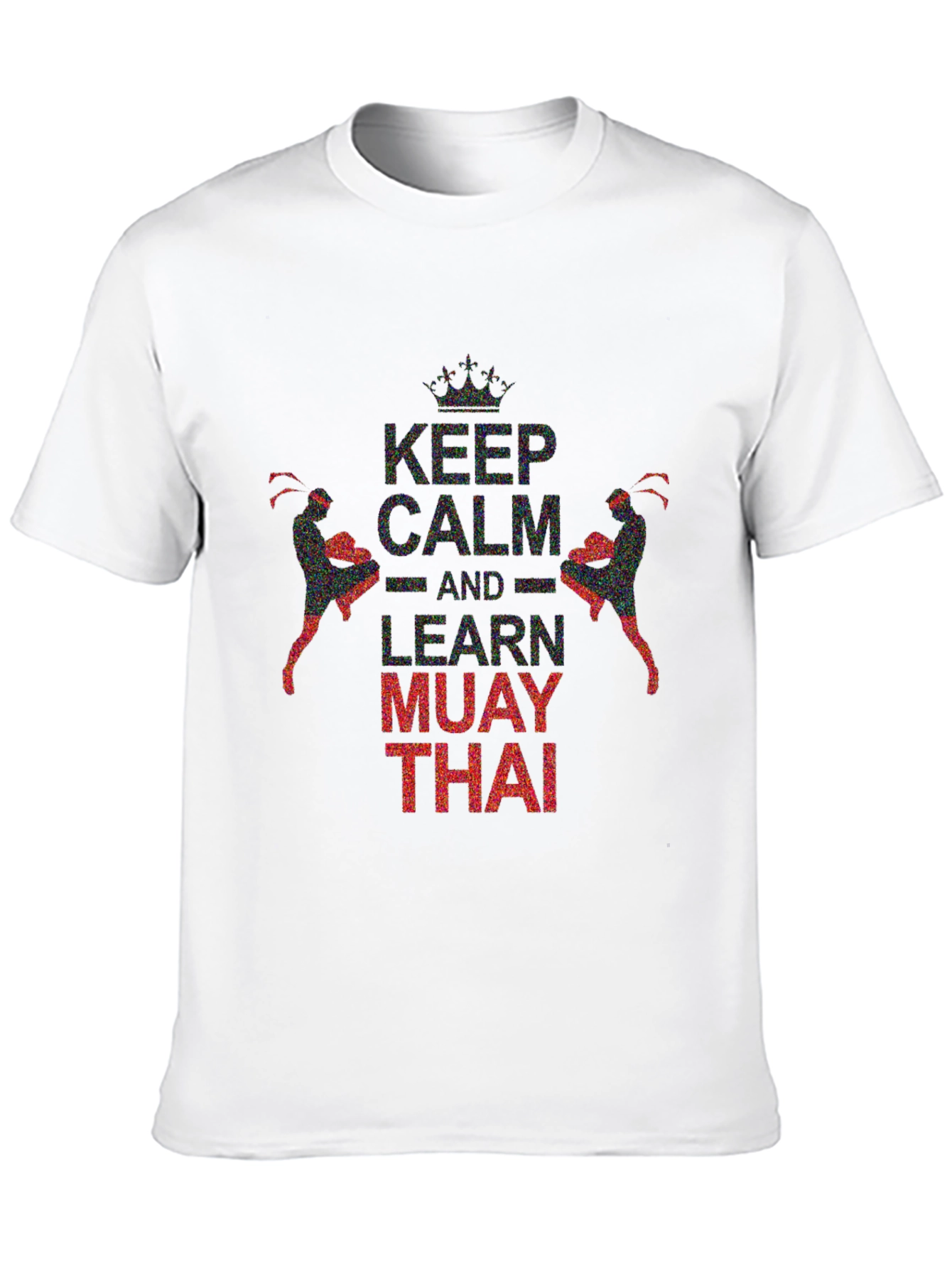 Keep Calm Learn Muay Thai Black Graphic Tee
