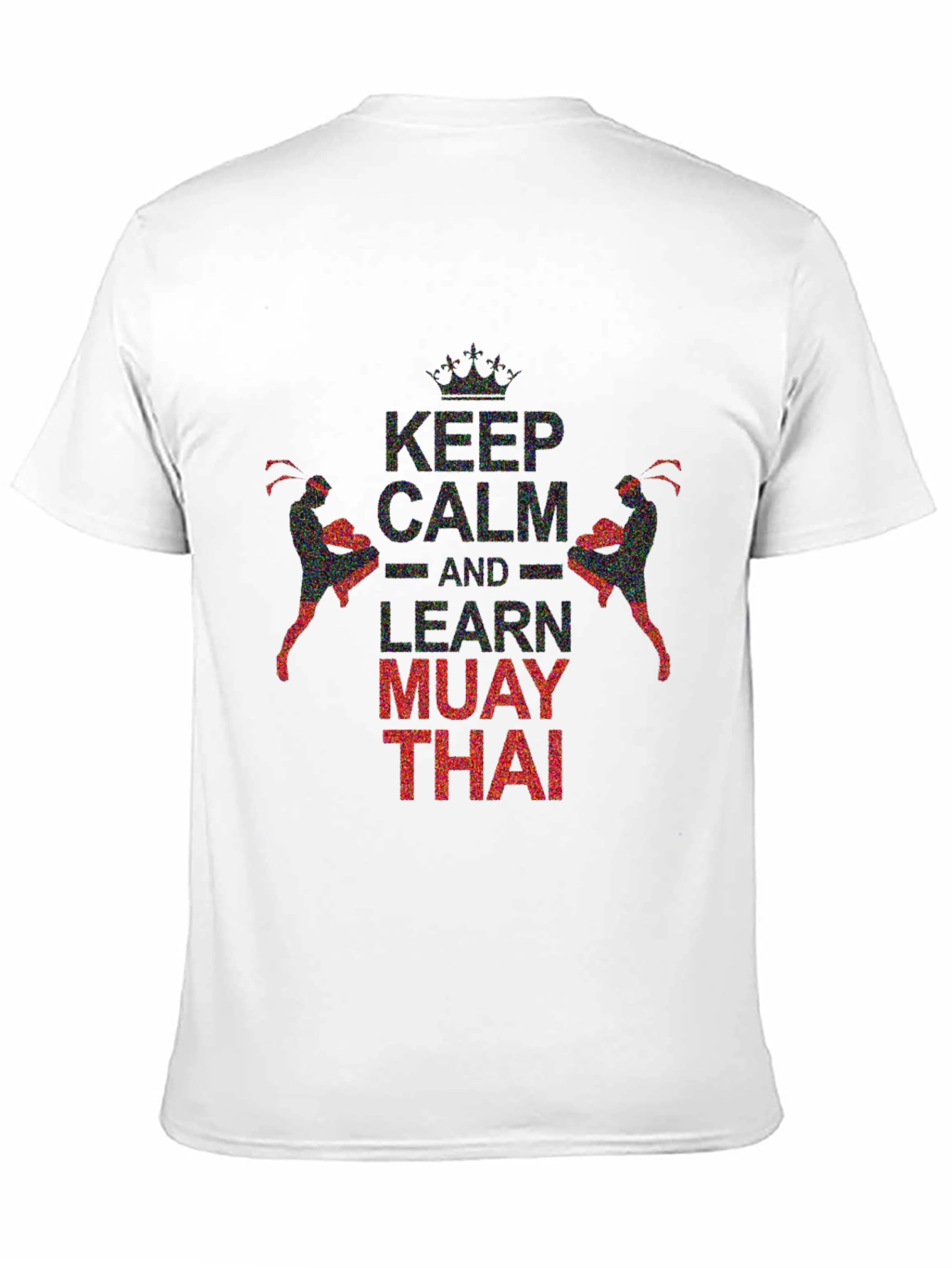 Keep Calm Learn Muay Thai Black Graphic Tee
