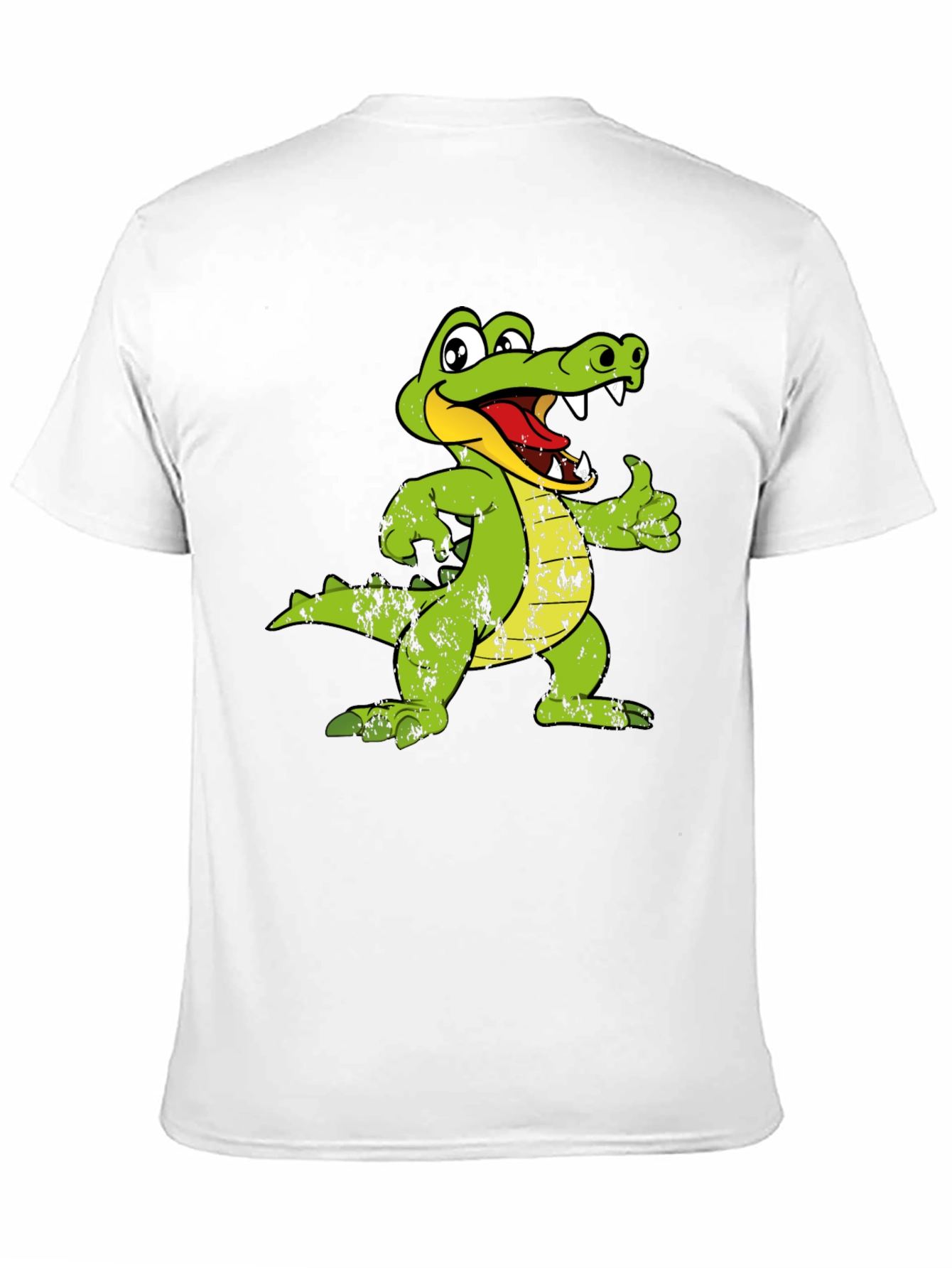 Cartoon Alligator Graphic Print T-Shirt