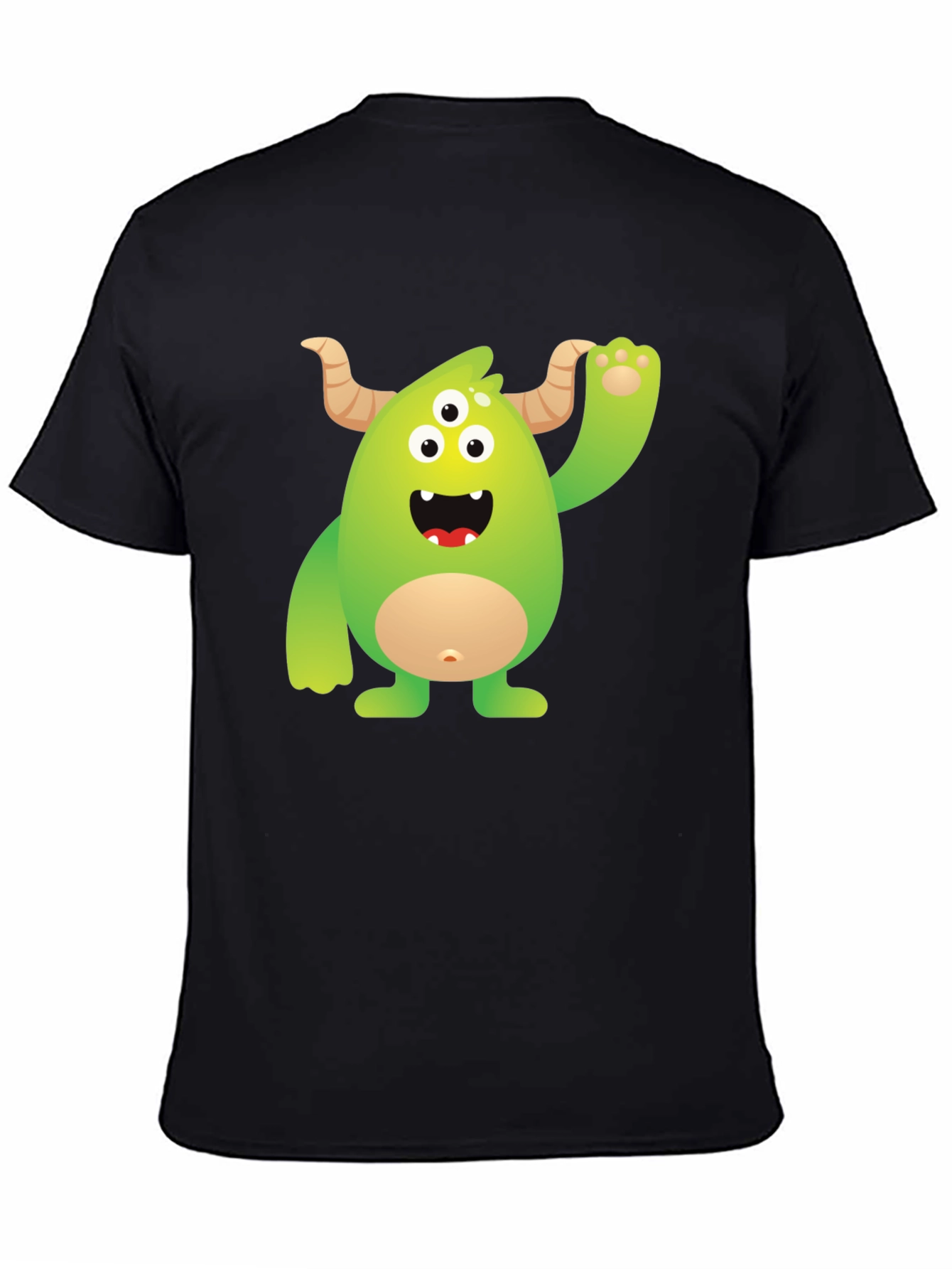 Monster Graphic Tee - Black