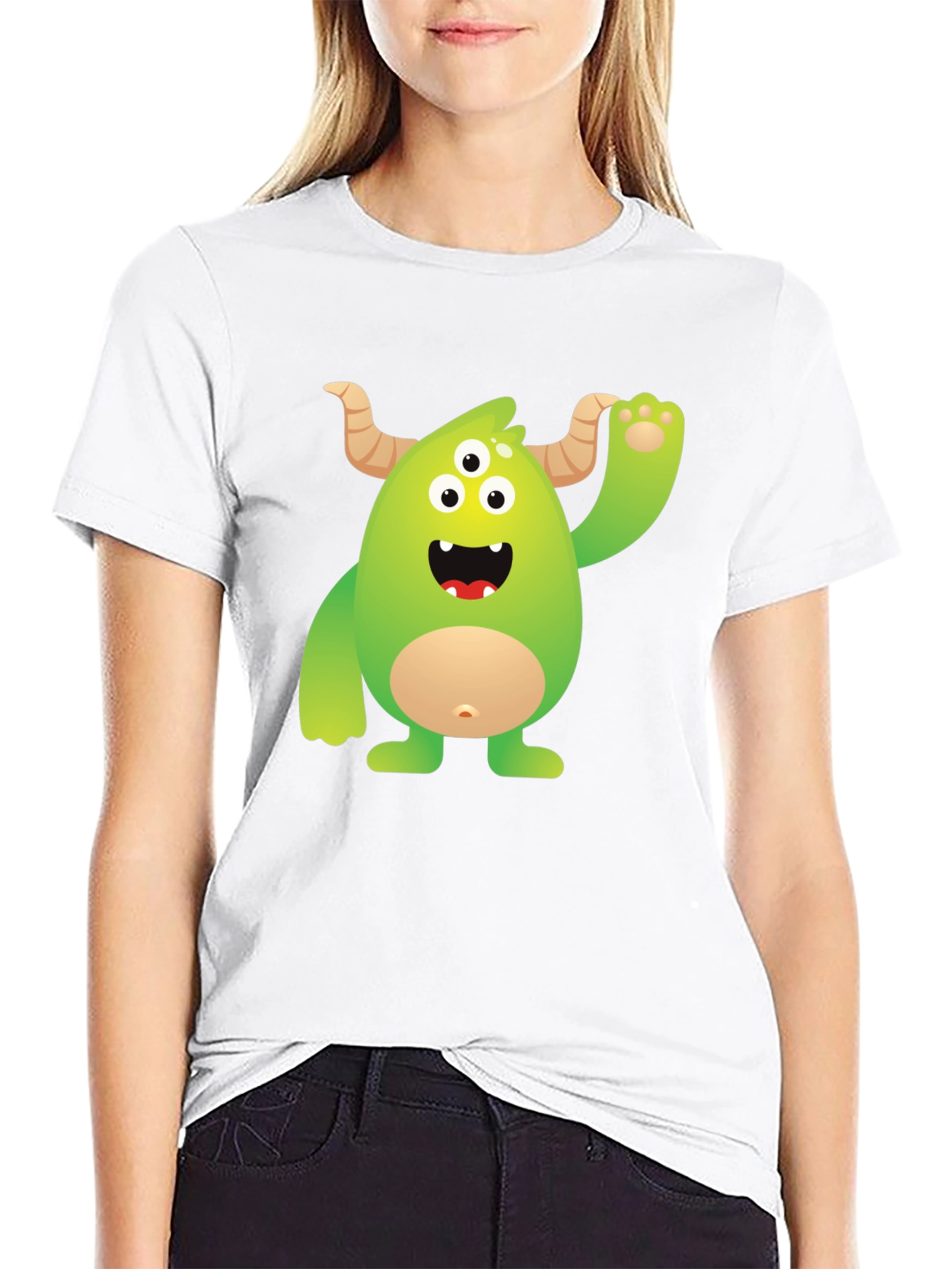Monster Graphic Tee - Black