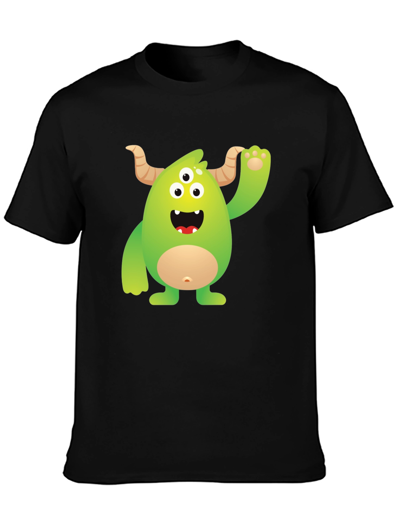 Monster Graphic Tee - Black