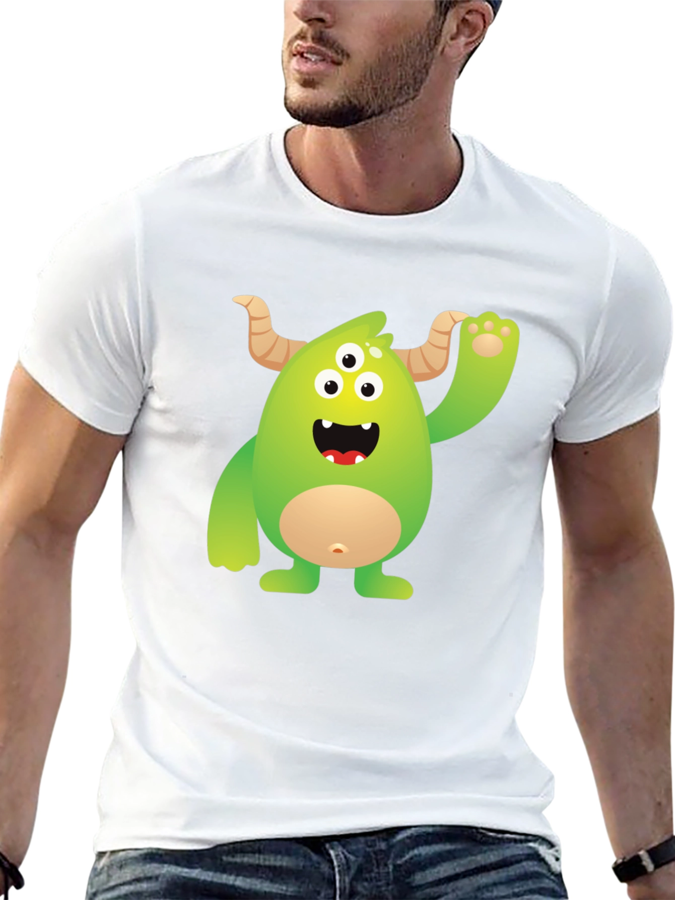Monster Graphic Tee - Black