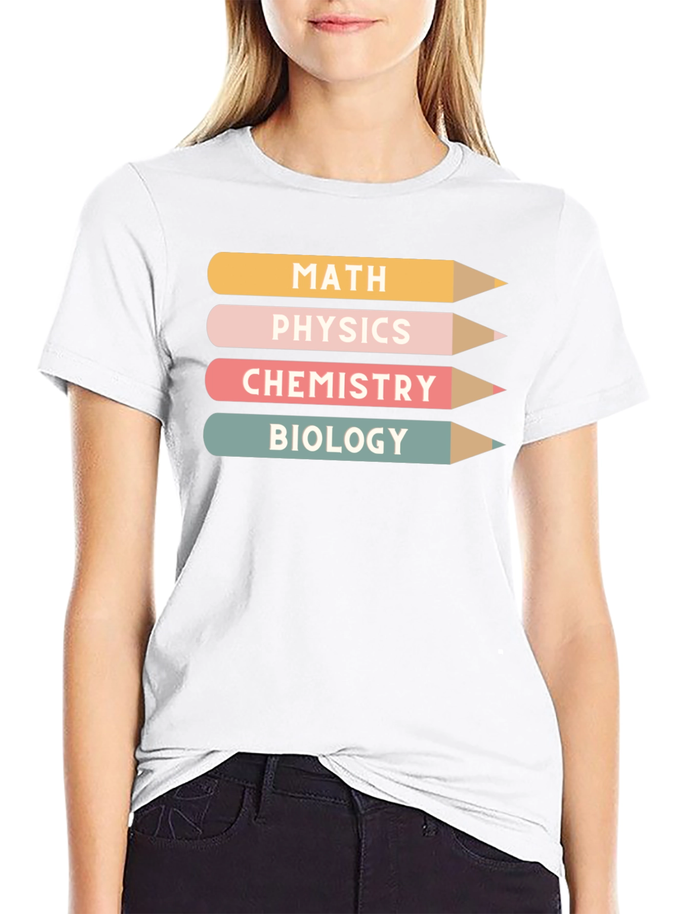 Science Pencils T-Shirt - Math Physics Chemistry Biology