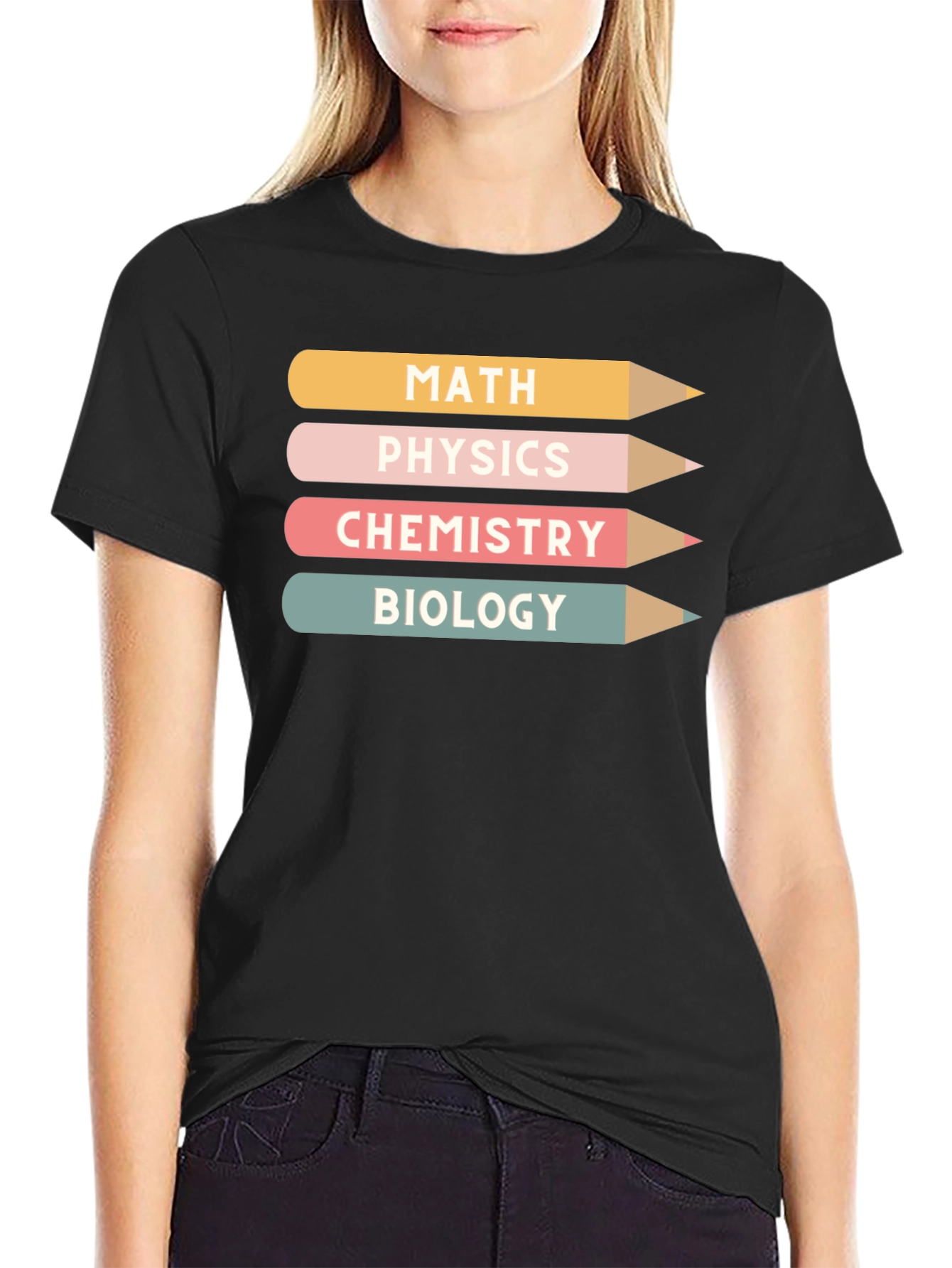Science Pencils T-Shirt - Math Physics Chemistry Biology