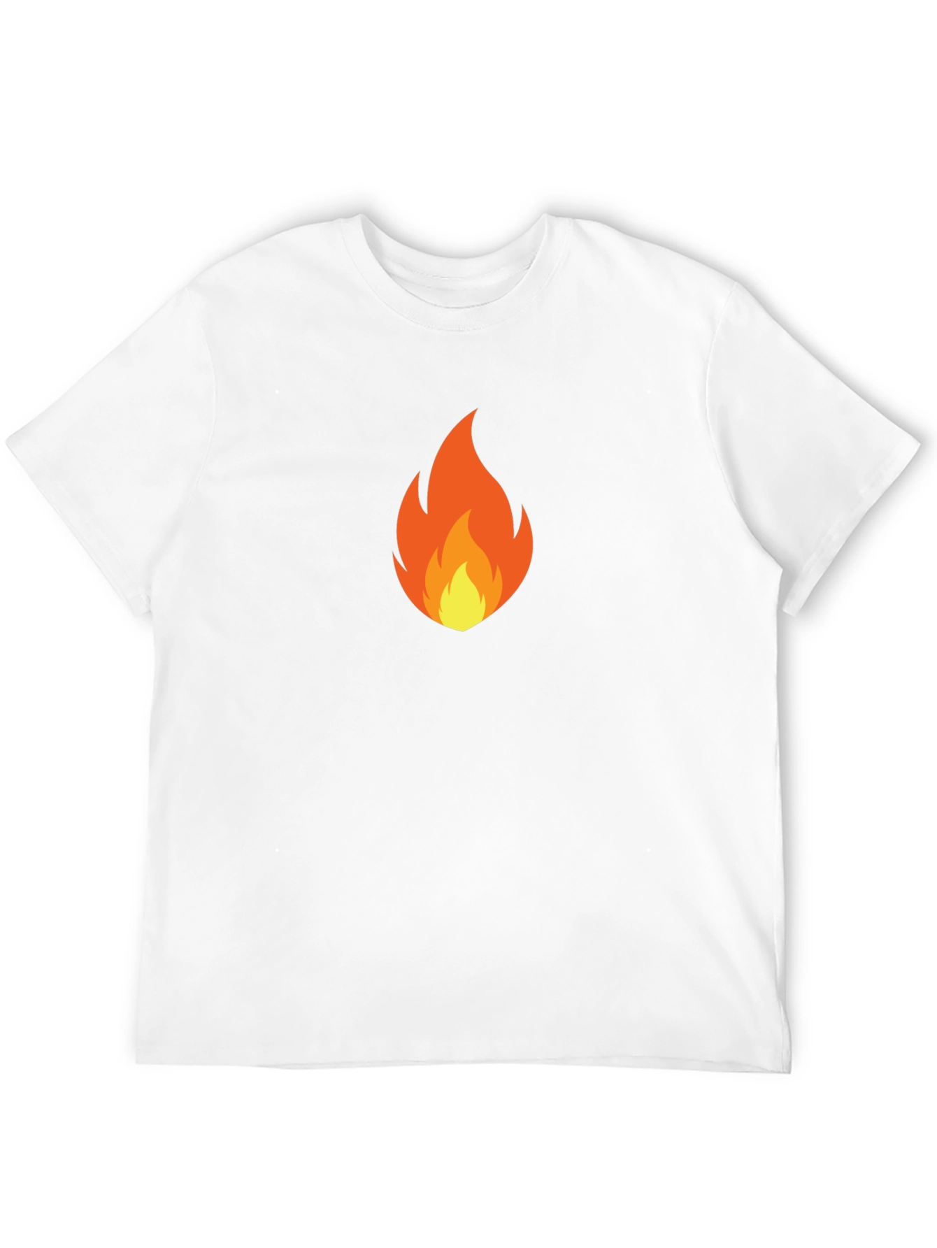 Flame Graphic Black T-Shirt - Casual Style