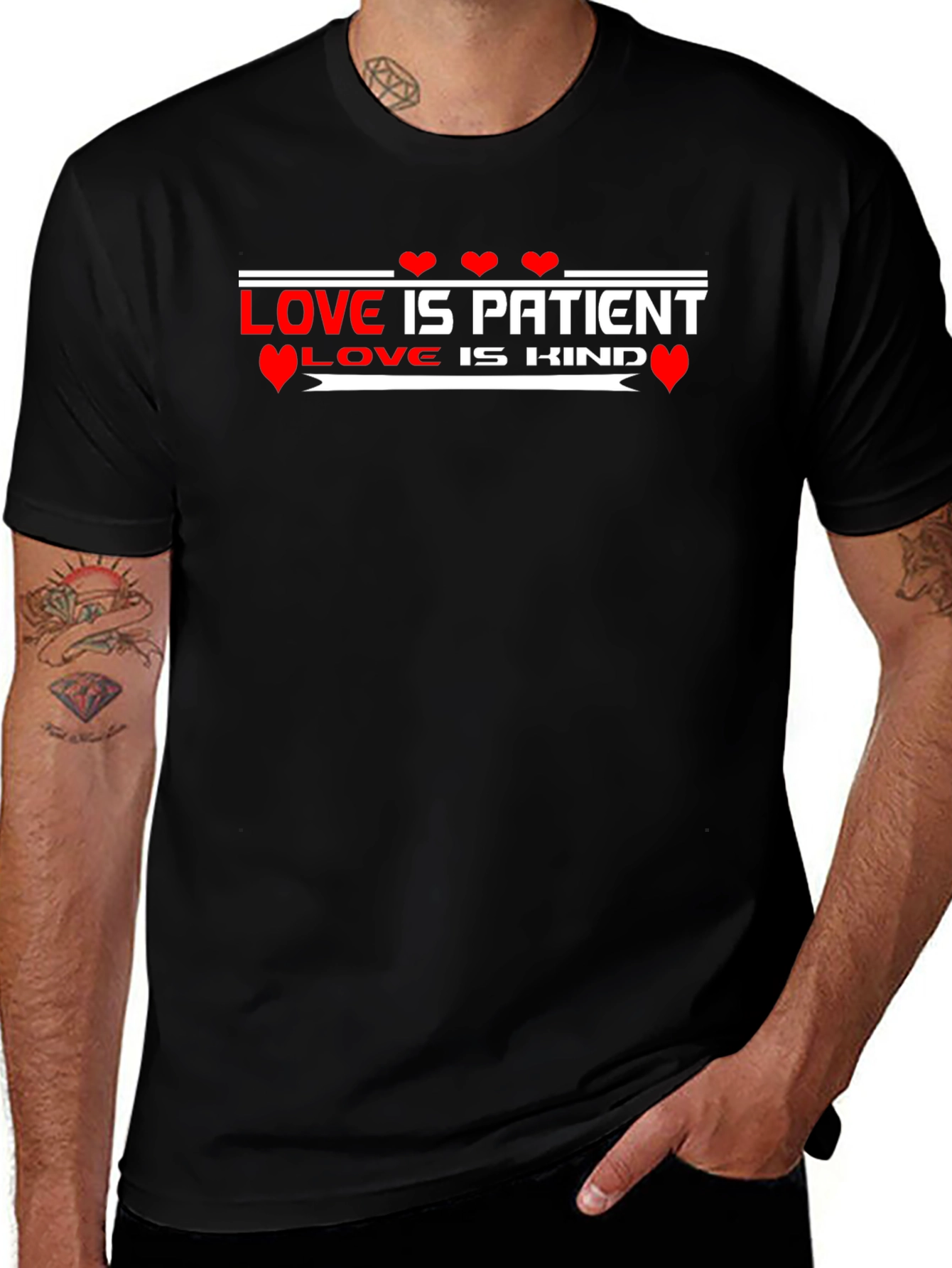 Love Is Patient Love Is Kind Black T-Shirt