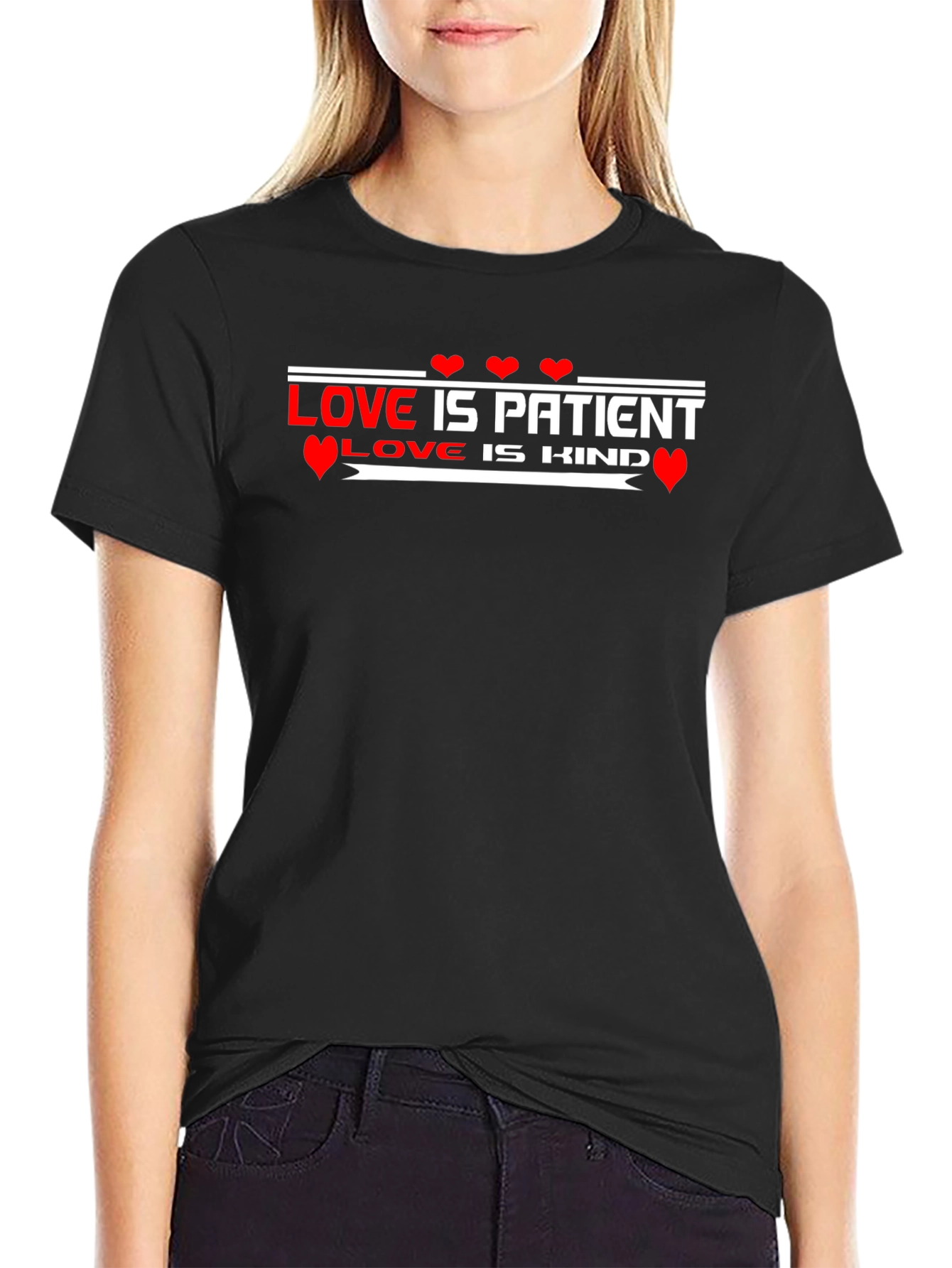 Love Is Patient Love Is Kind Black T-Shirt