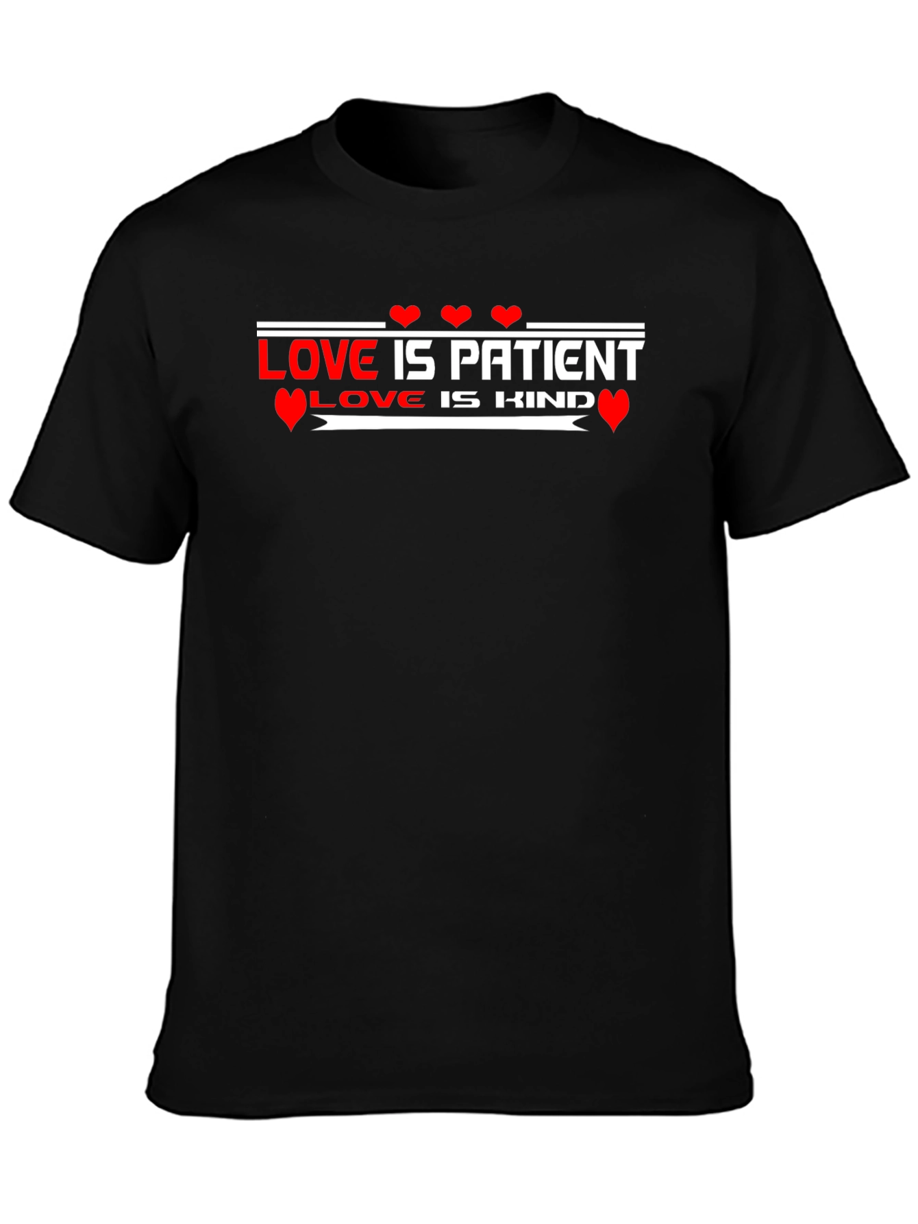 Love Is Patient Love Is Kind Black T-Shirt
