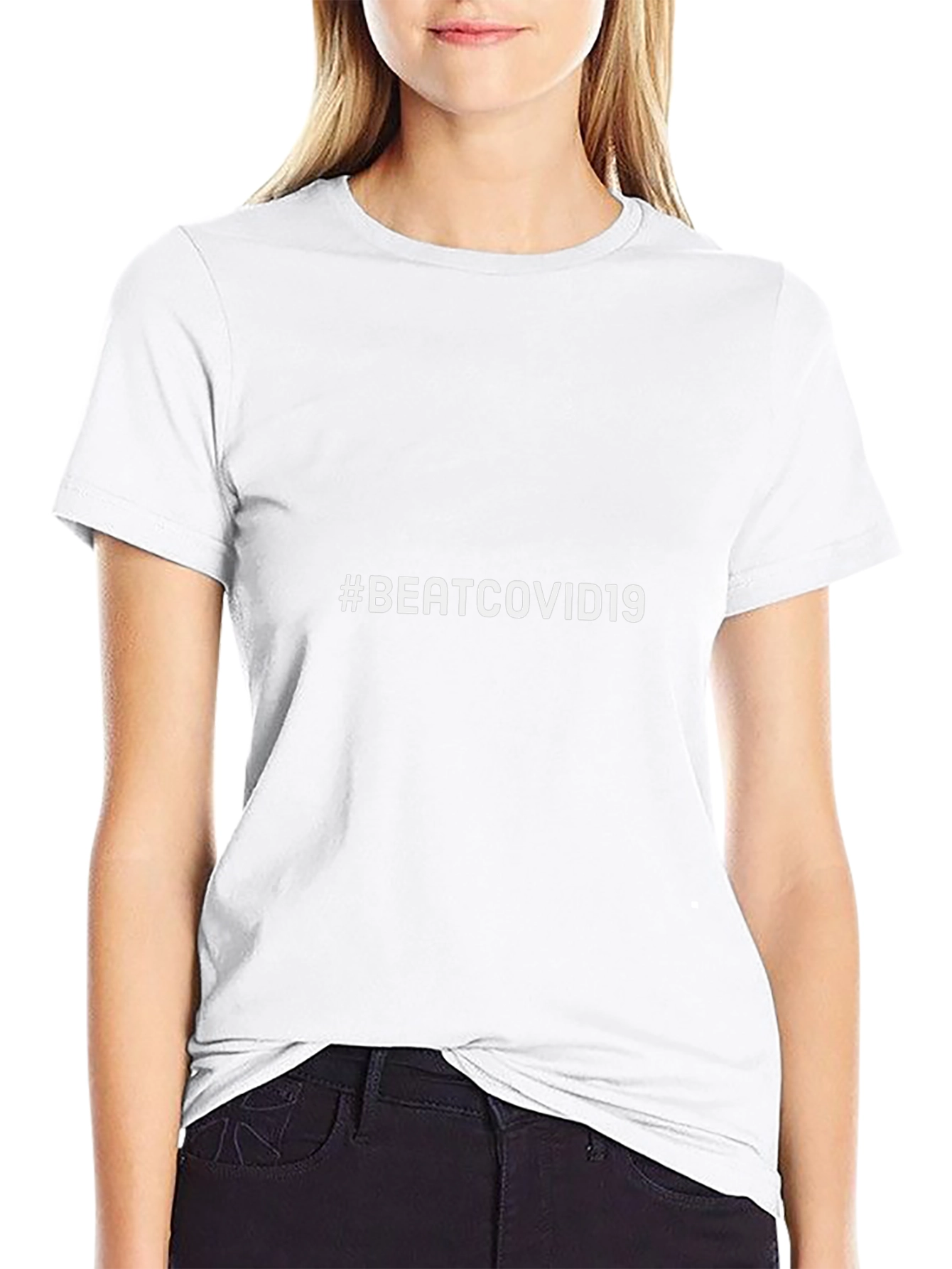 Beat COVID-19 Graphic Tee - Black Short Sleeve