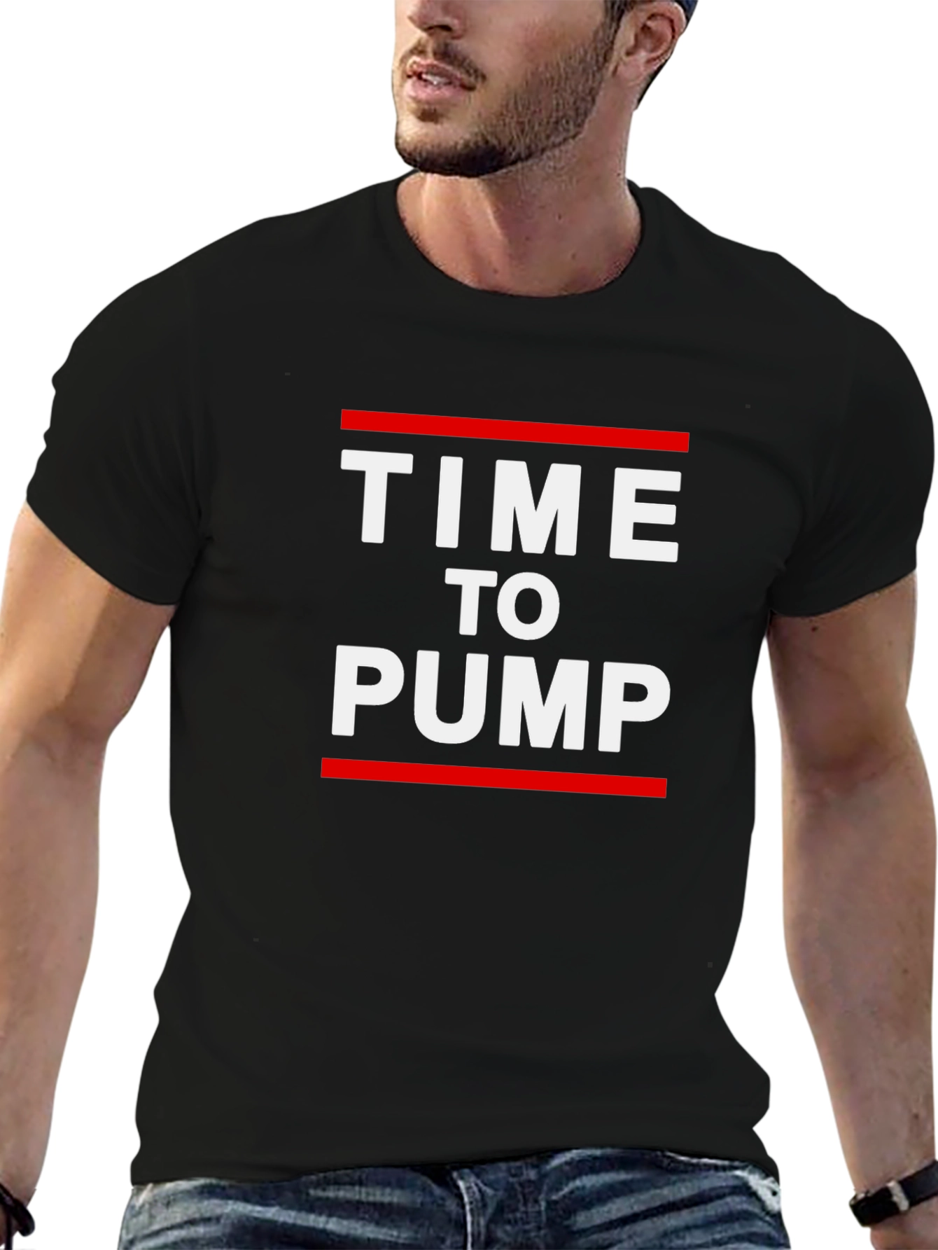 Time to Pump Graphic Tee - Black