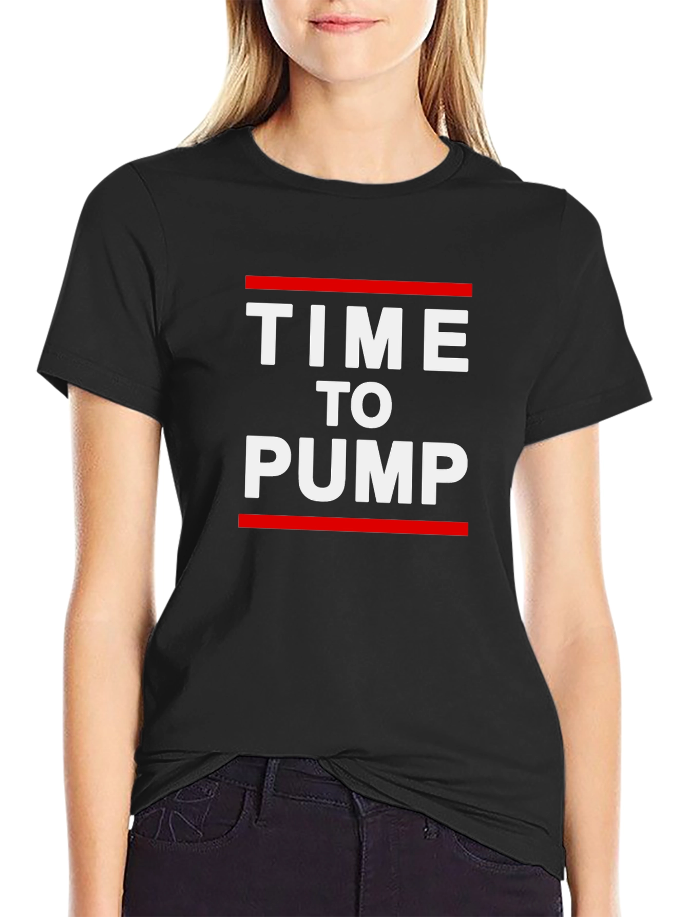 Time to Pump Graphic Tee - Black