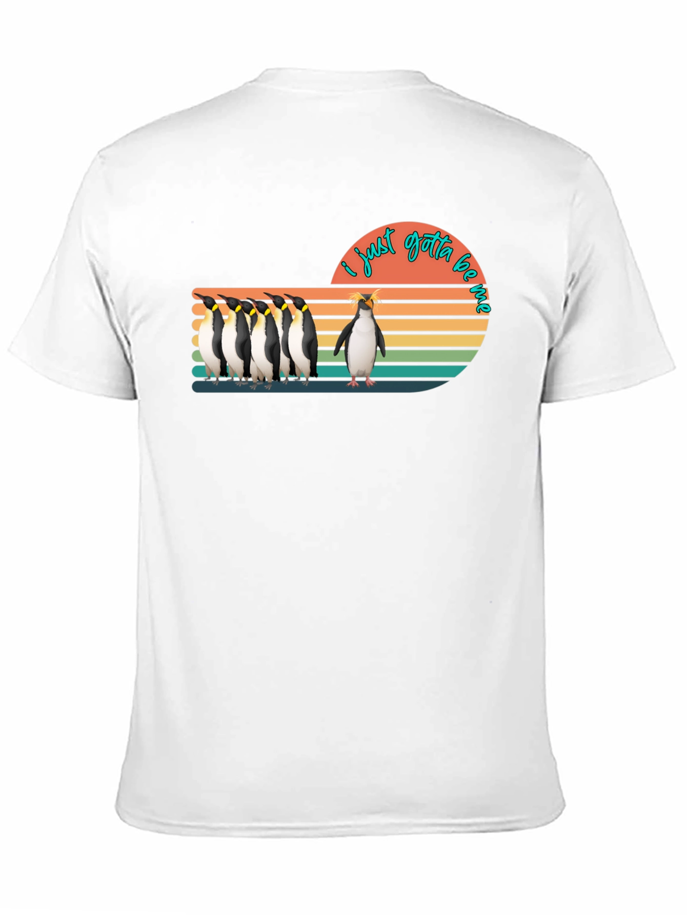 I Just Gotta Be Me Penguin Graphic T-Shirt