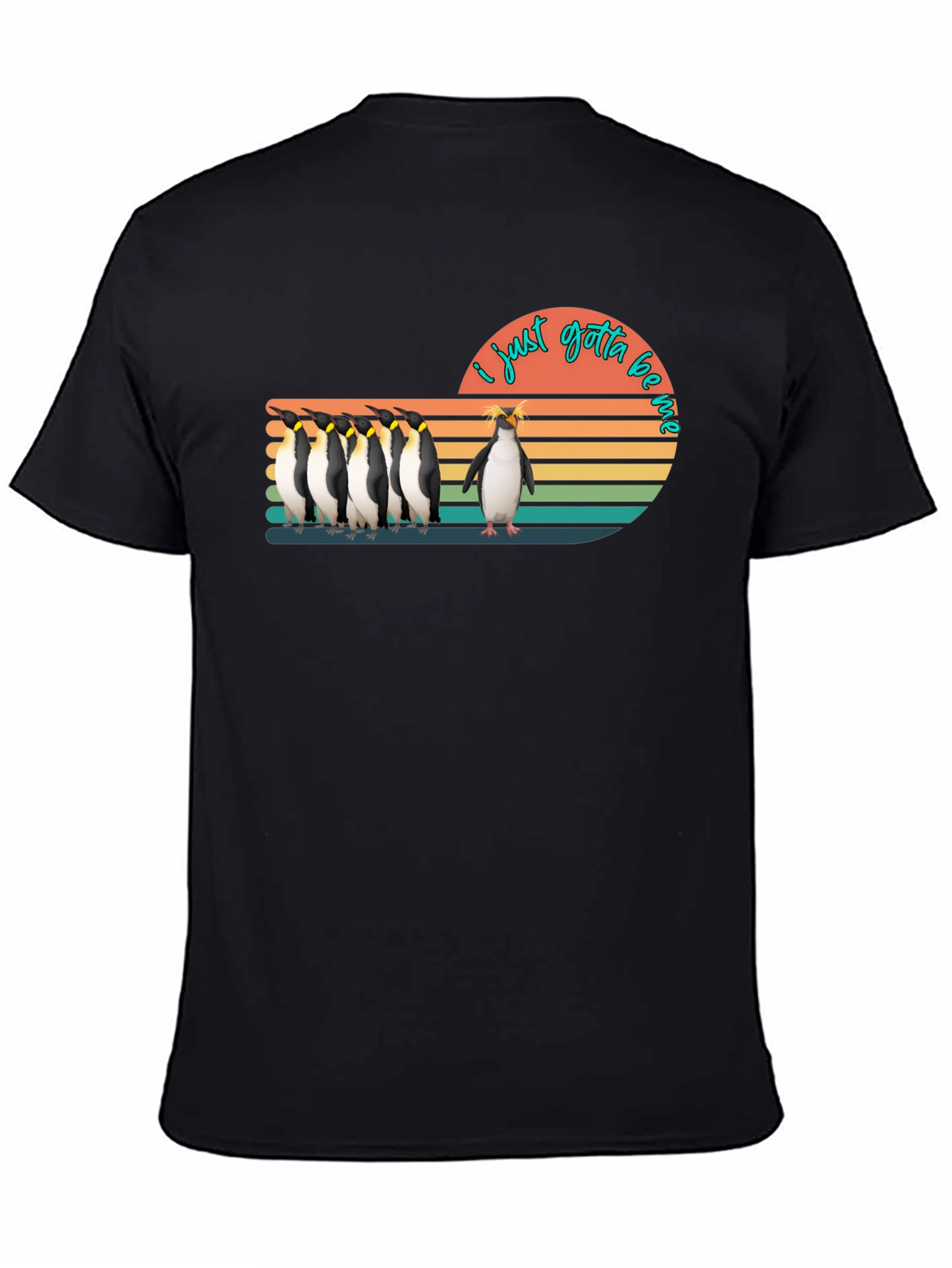 I Just Gotta Be Me Penguin Graphic T-Shirt
