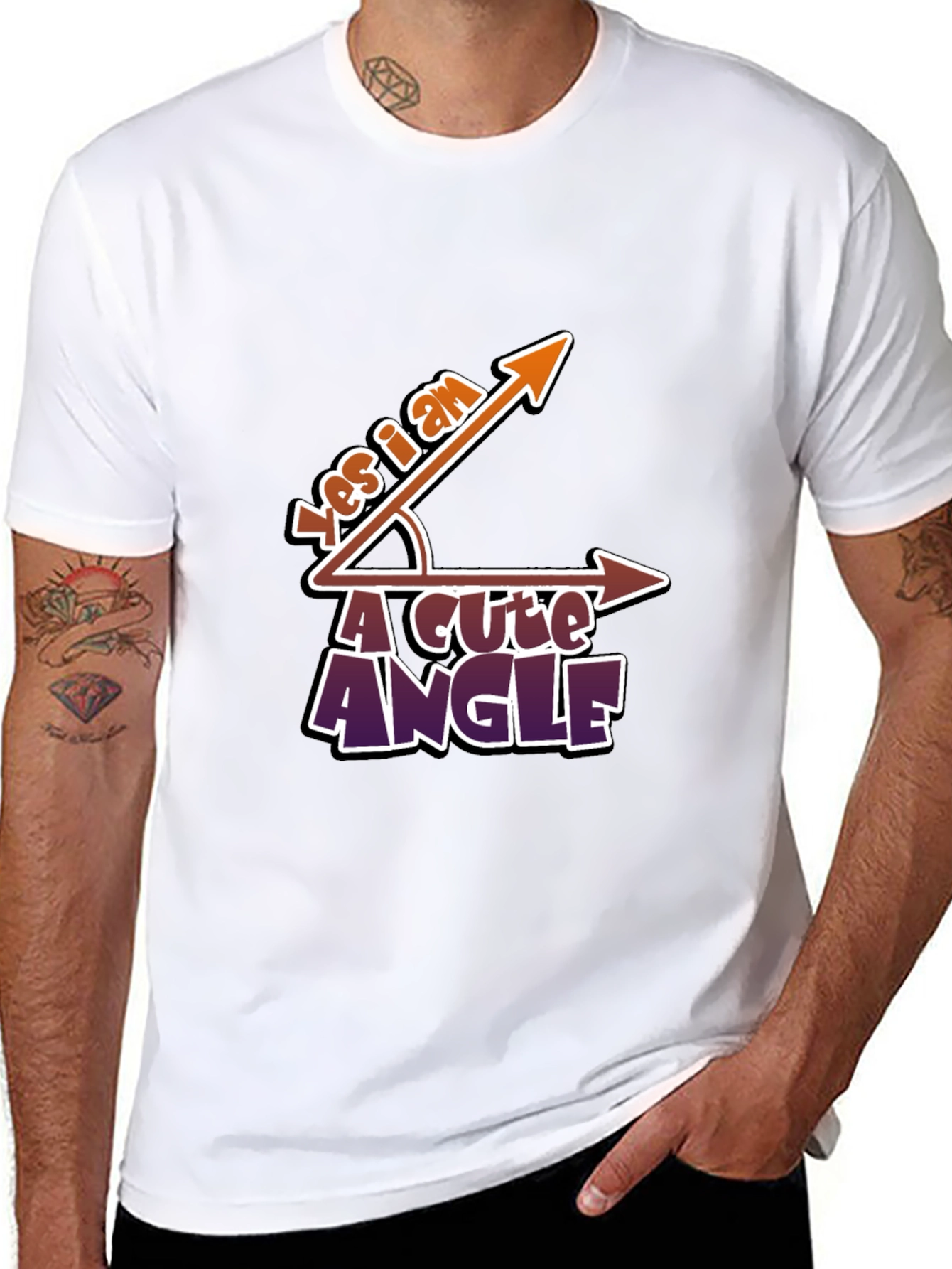 Acute Angle T-Shirt - Funny Math Pun Tee