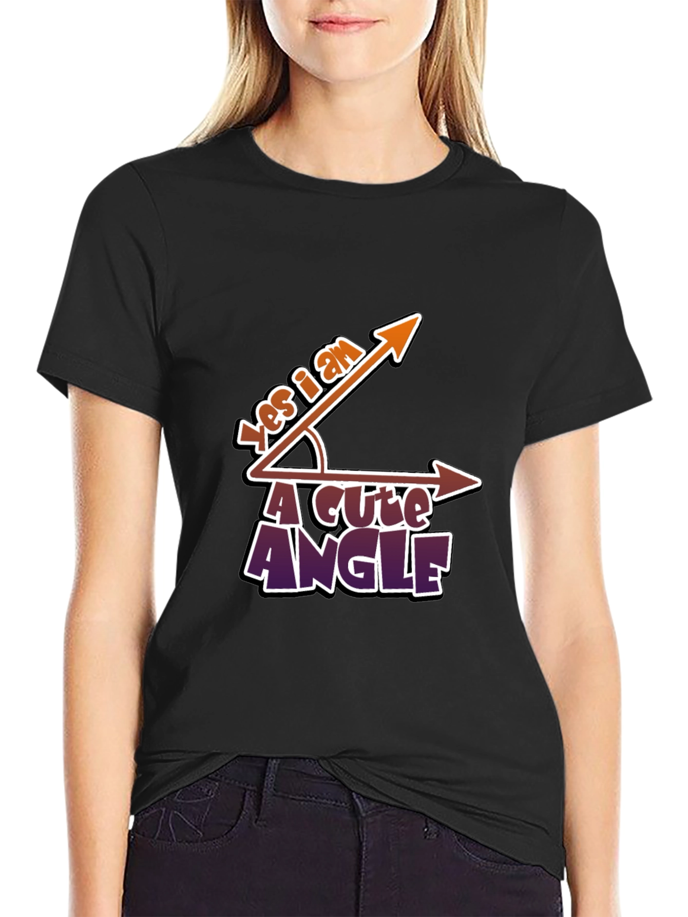 Acute Angle T-Shirt - Funny Math Pun Tee