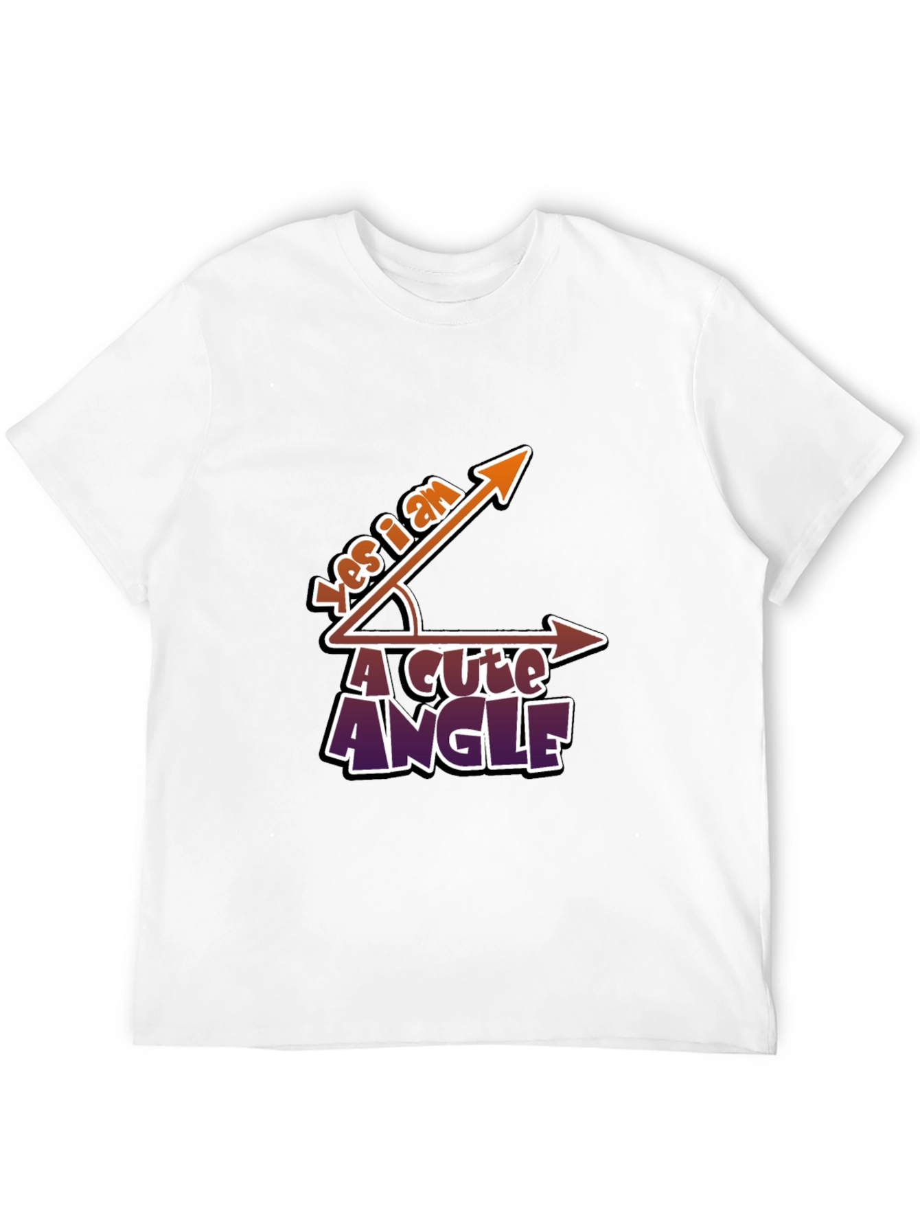Acute Angle T-Shirt - Funny Math Pun Tee