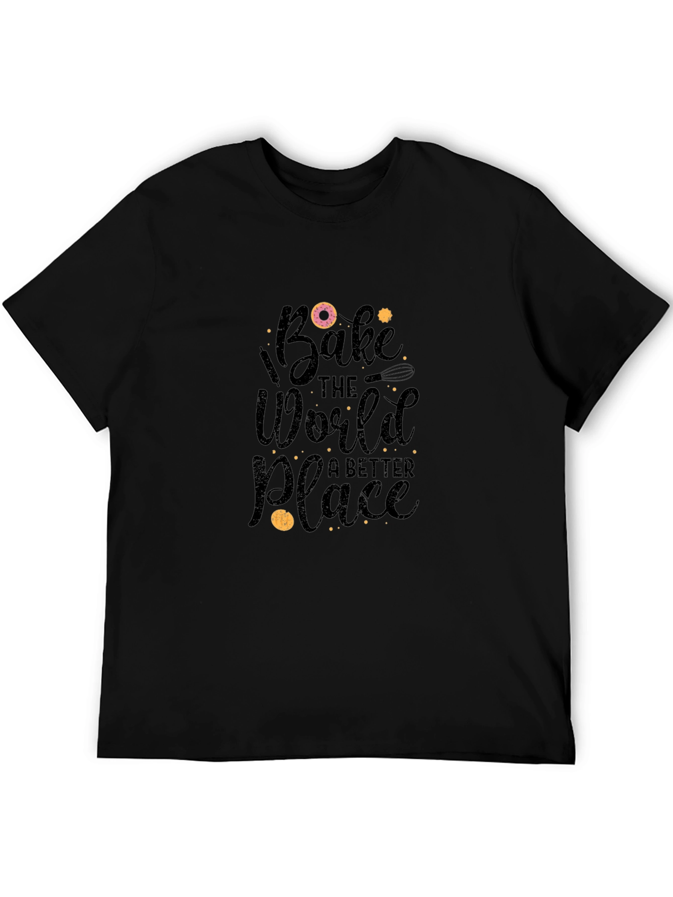 Bake the World Better Black T-Shirt