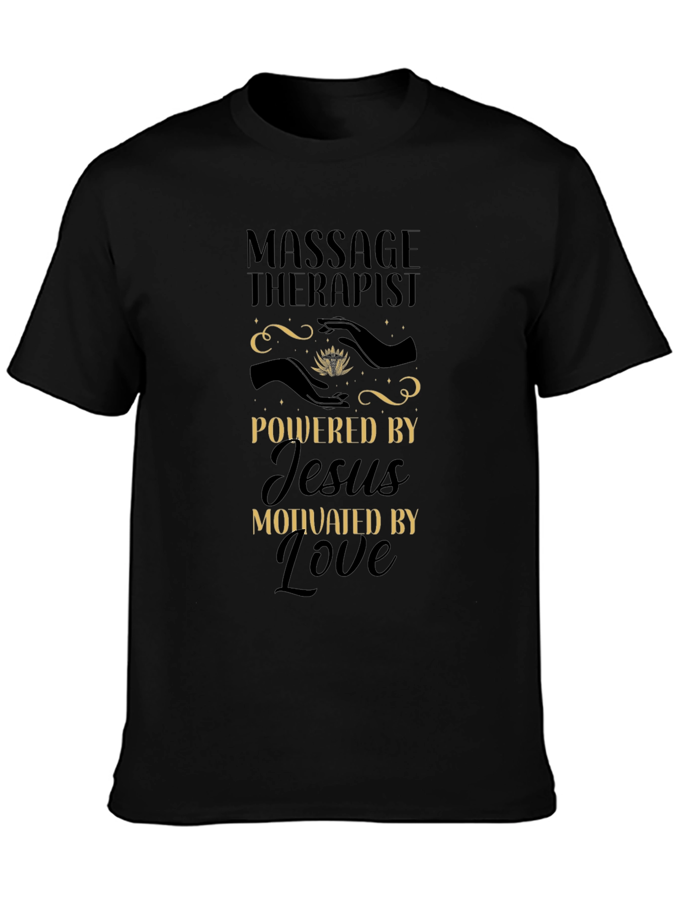 Massage Therapist Powered By Jesus T-Shirt