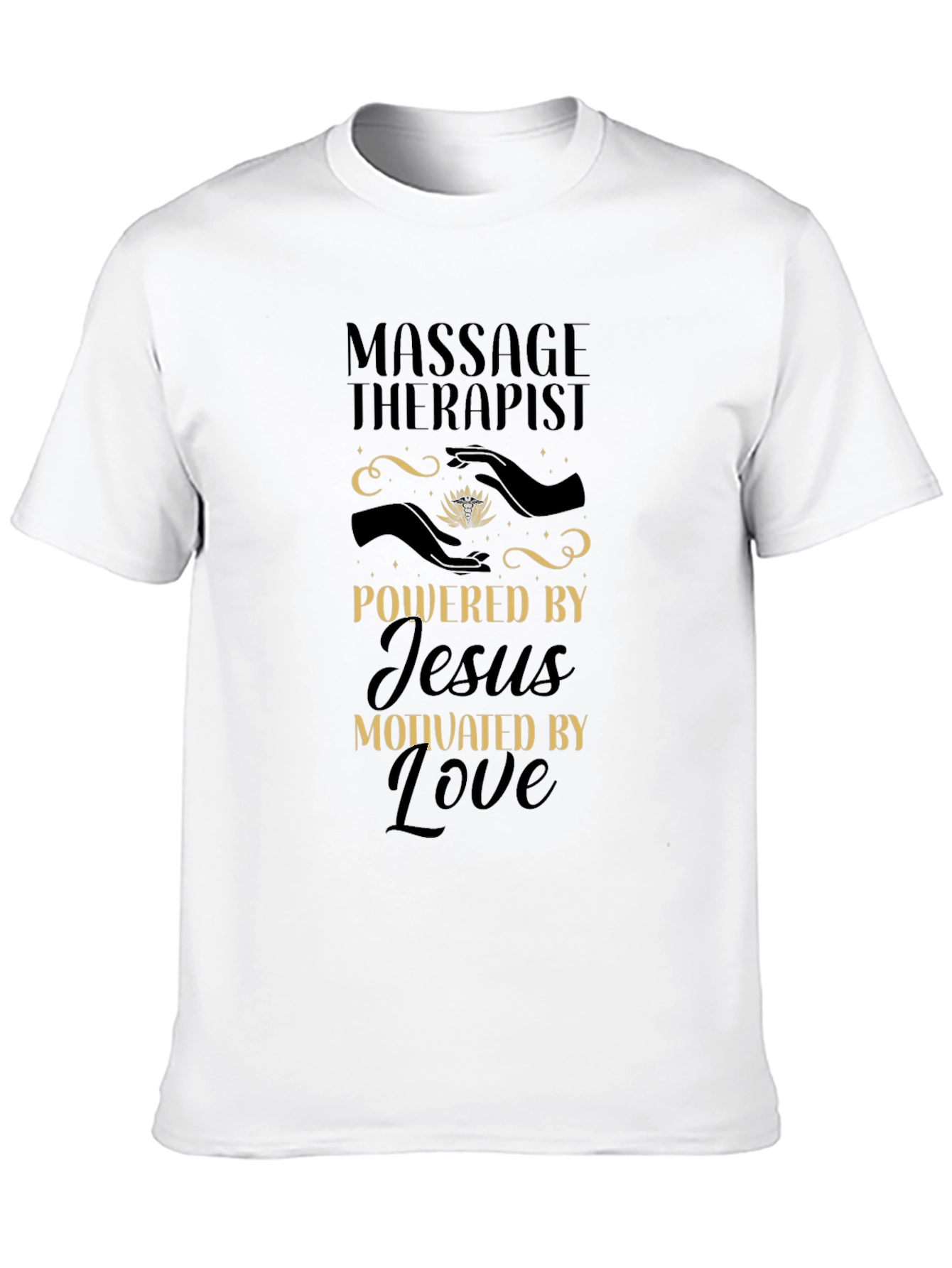 Massage Therapist Powered By Jesus T-Shirt
