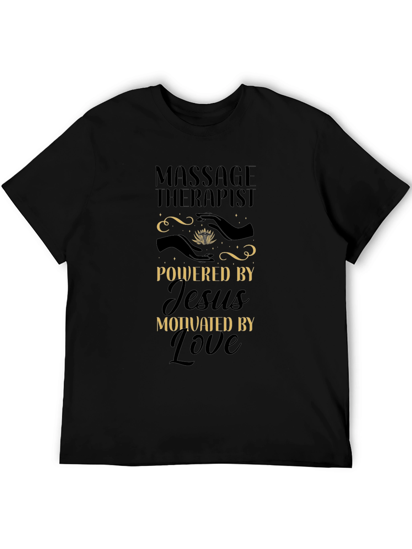 Massage Therapist Powered By Jesus T-Shirt