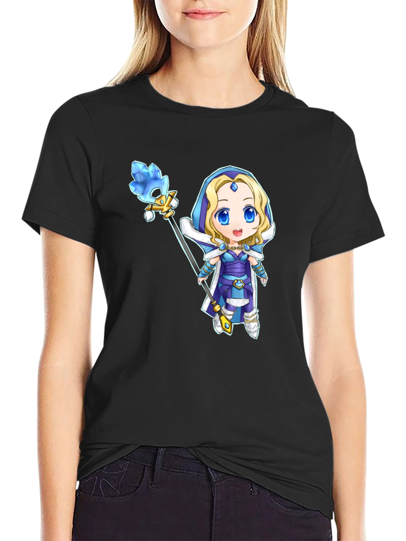 Crystal Maiden Dota 2 T-Shirt - Black
