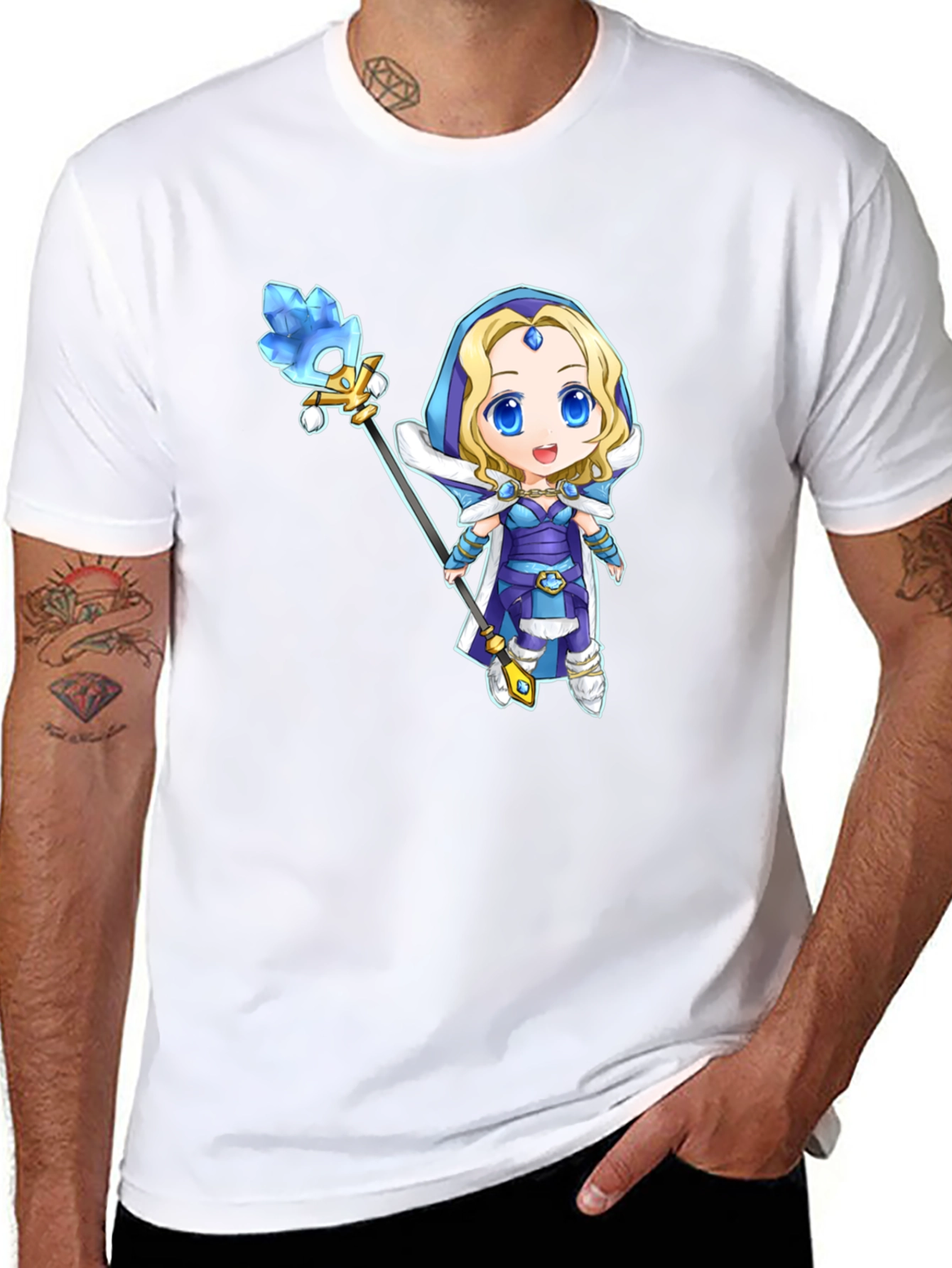 Crystal Maiden Dota 2 T-Shirt - Black