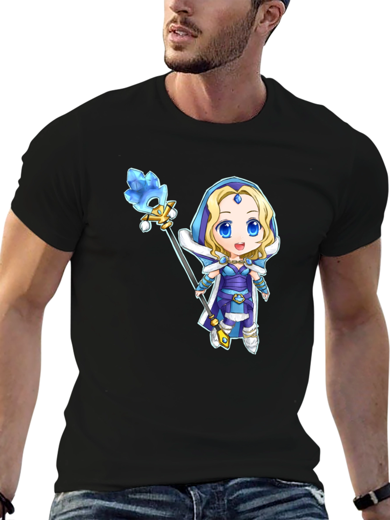 Crystal Maiden Dota 2 T-Shirt - Black