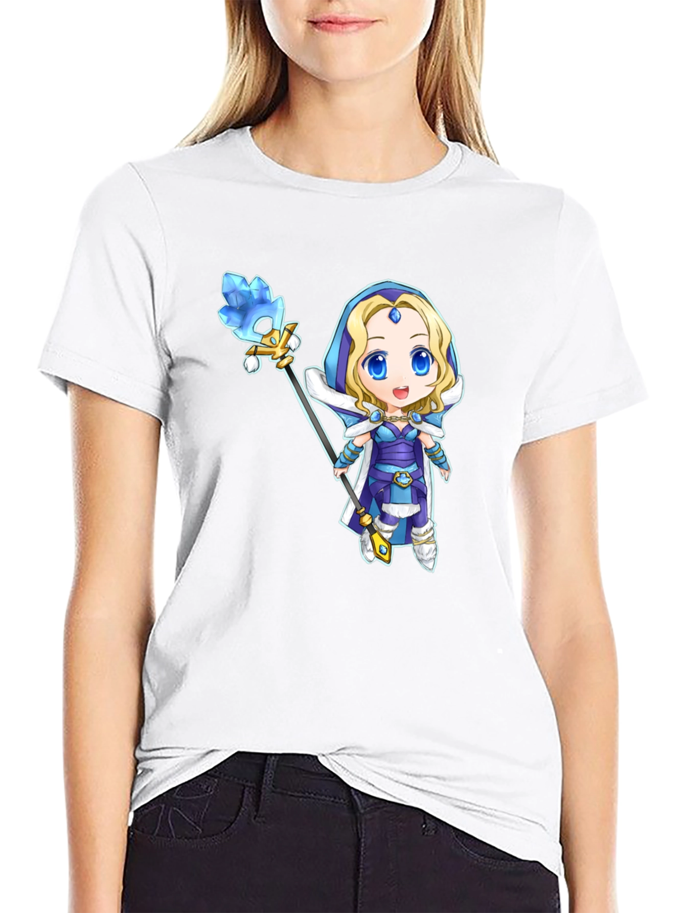 Crystal Maiden Dota 2 T-Shirt - Black