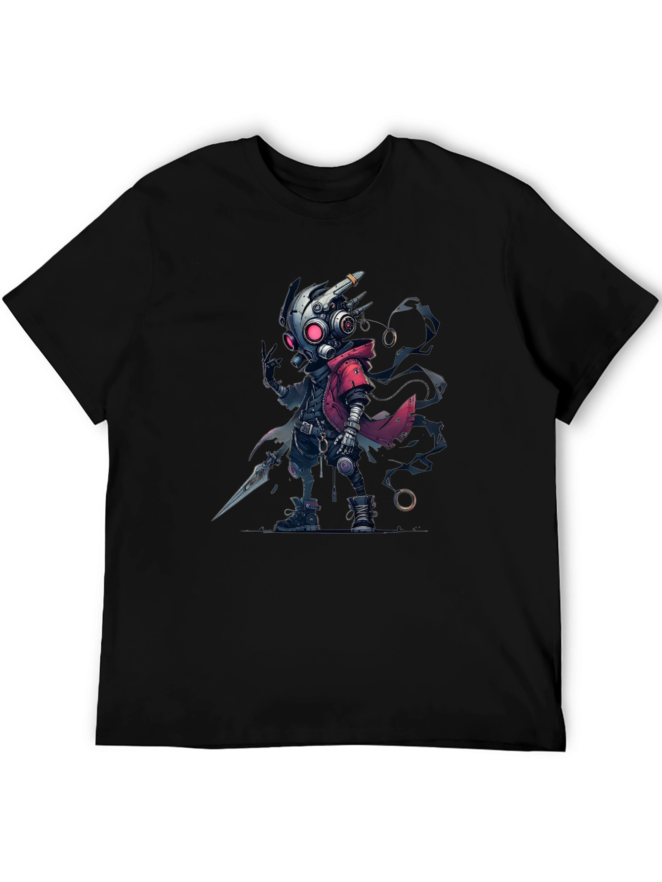 Cyberpunk Cartoon Graphic T-Shirt
