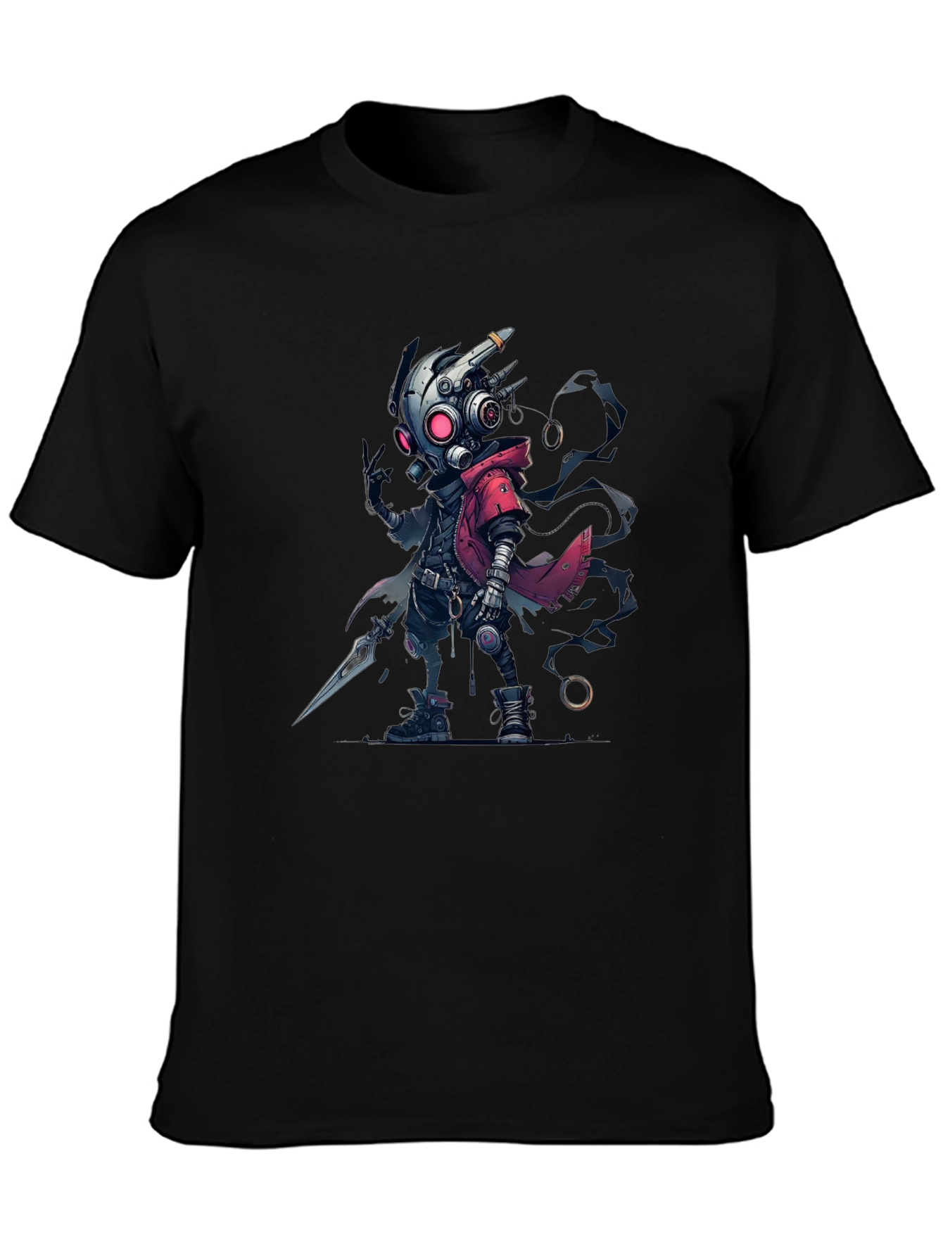 Cyberpunk Cartoon Graphic T-Shirt