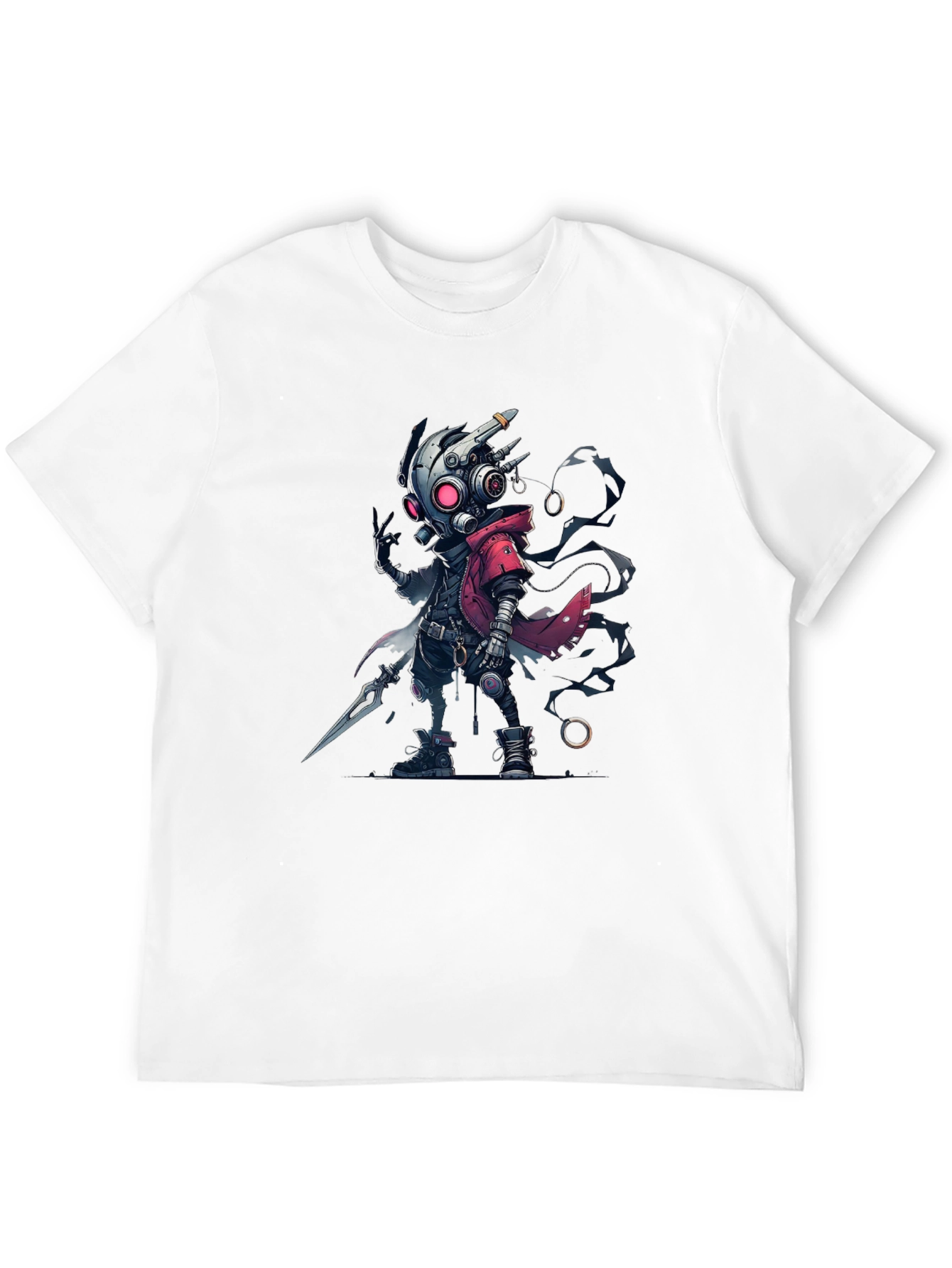 Cyberpunk Cartoon Graphic T-Shirt