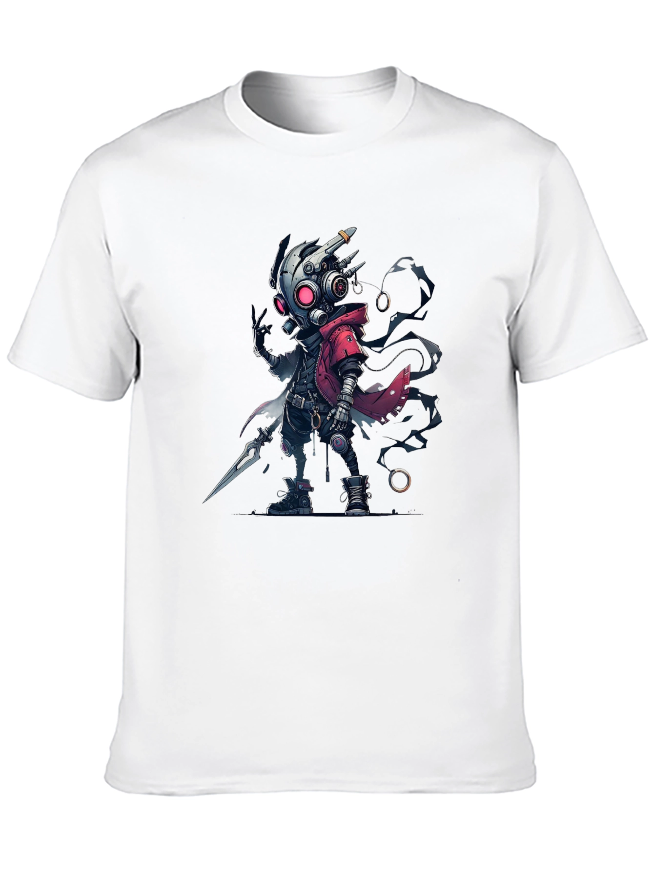 Cyberpunk Cartoon Graphic T-Shirt