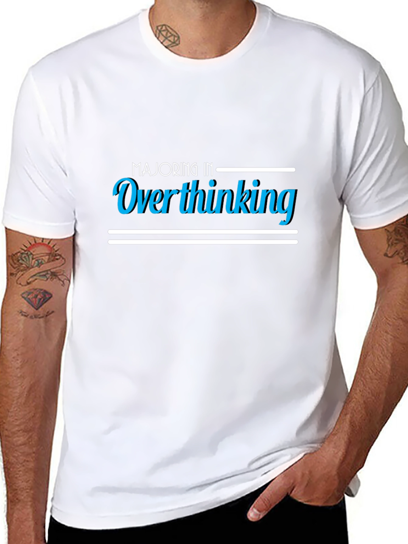 Majoring in Overthinking Graphic Tee - Mens