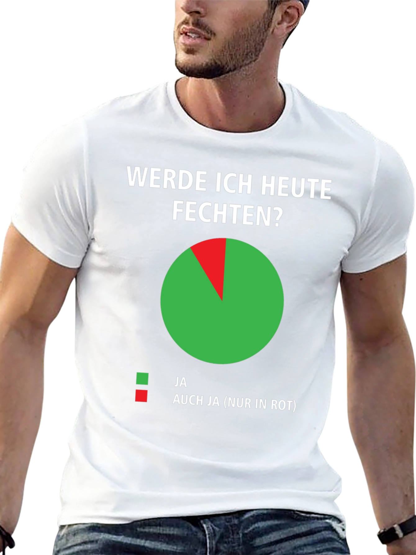 Funny German Fencing T-Shirt - Werde Ich Heute Fechten?