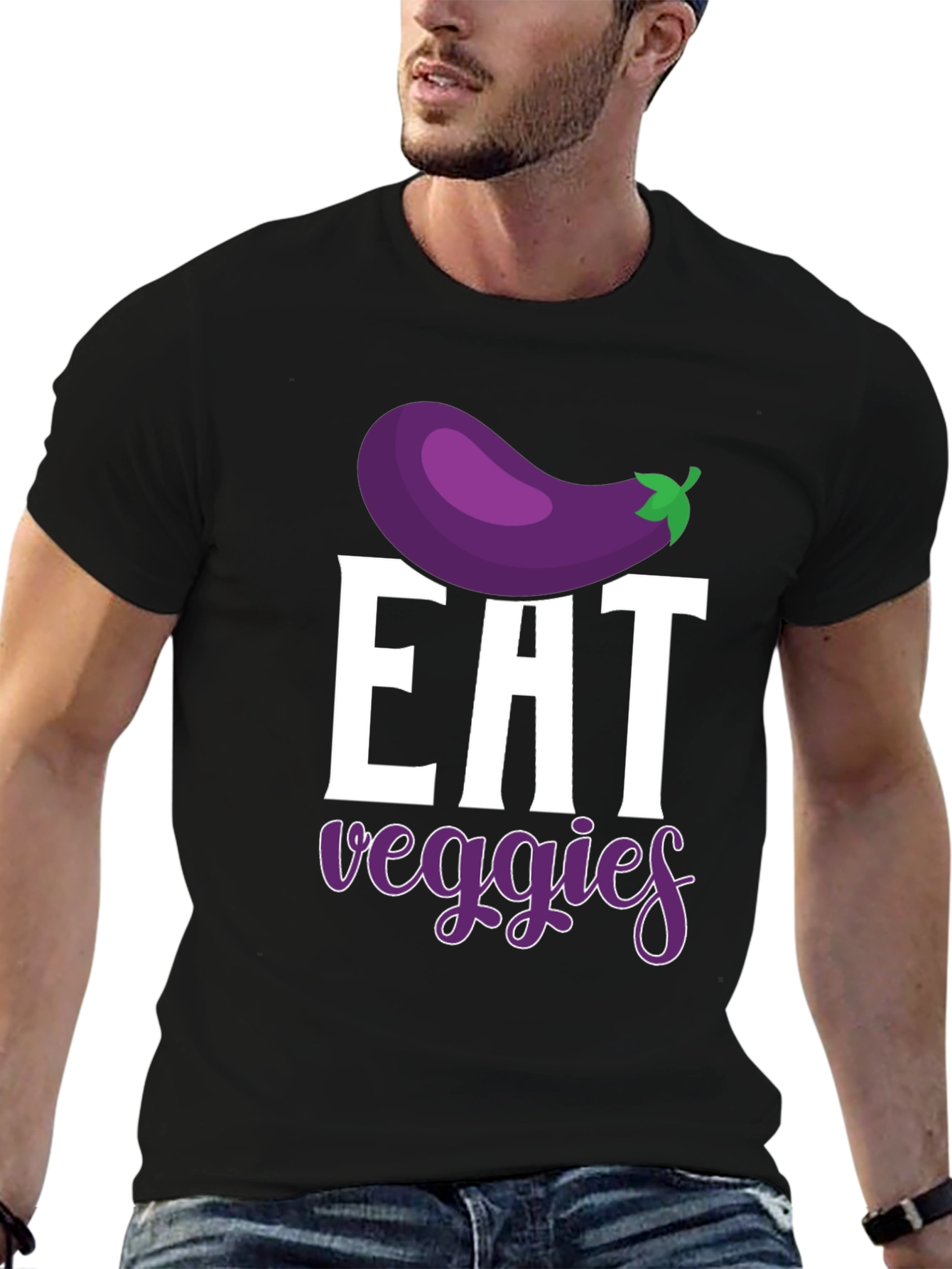 Eat Veggies Graphic T-Shirt - Vegan Lifestyle