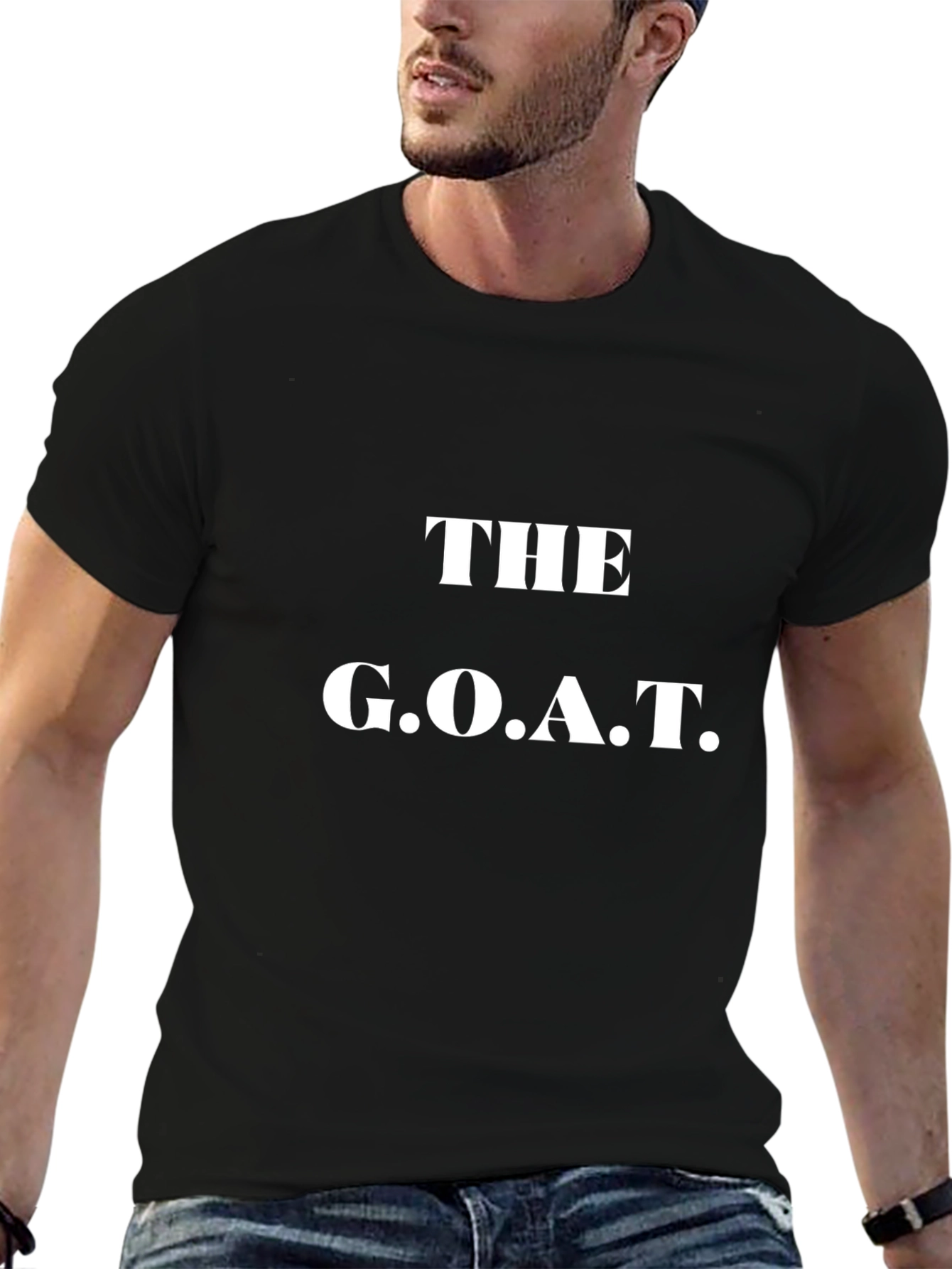 The G.O.A.T. Black Graphic T-Shirt