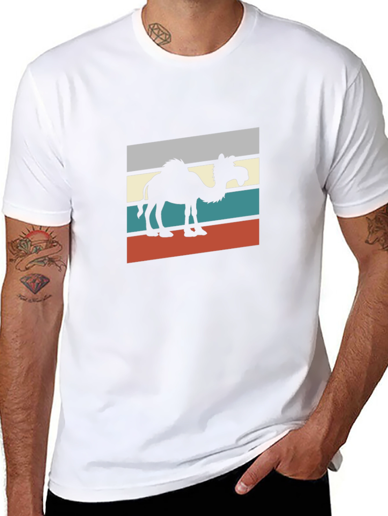 Retro Camel Silhouette Graphic Tee