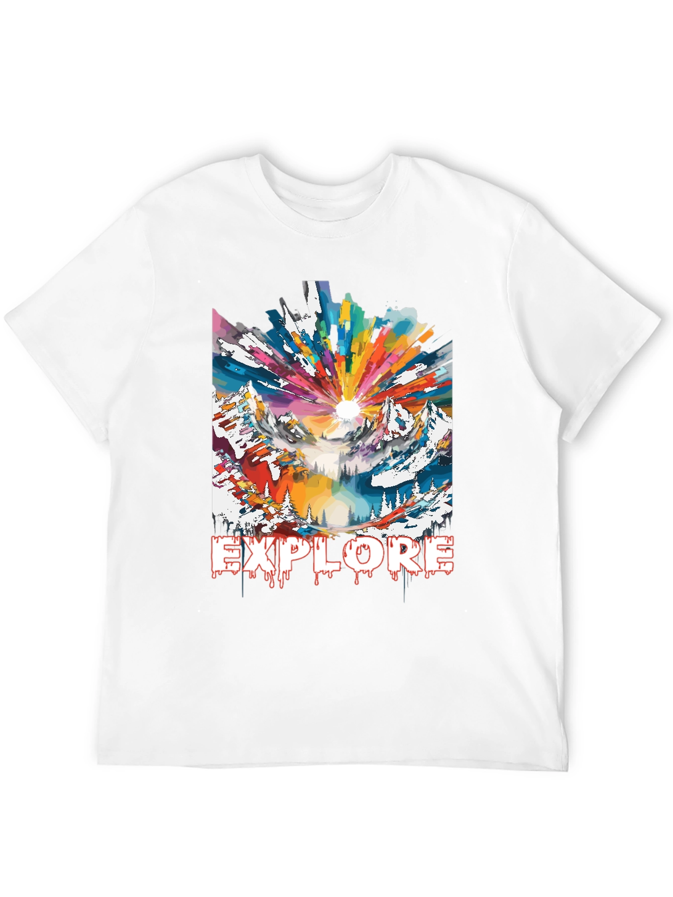 Explore Graphic Tee - Adventure Mountain Design
