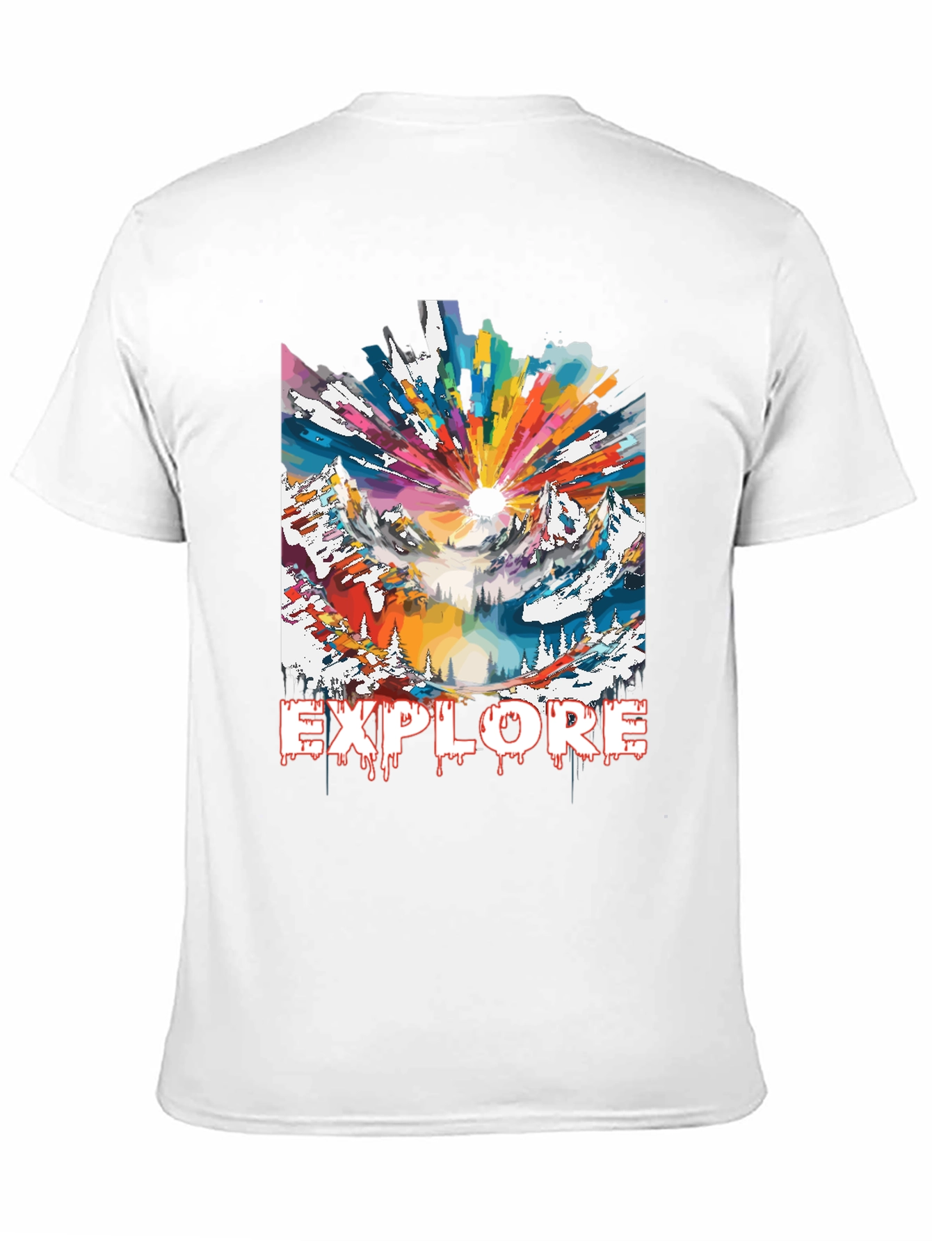 Explore Graphic Tee - Adventure Mountain Design