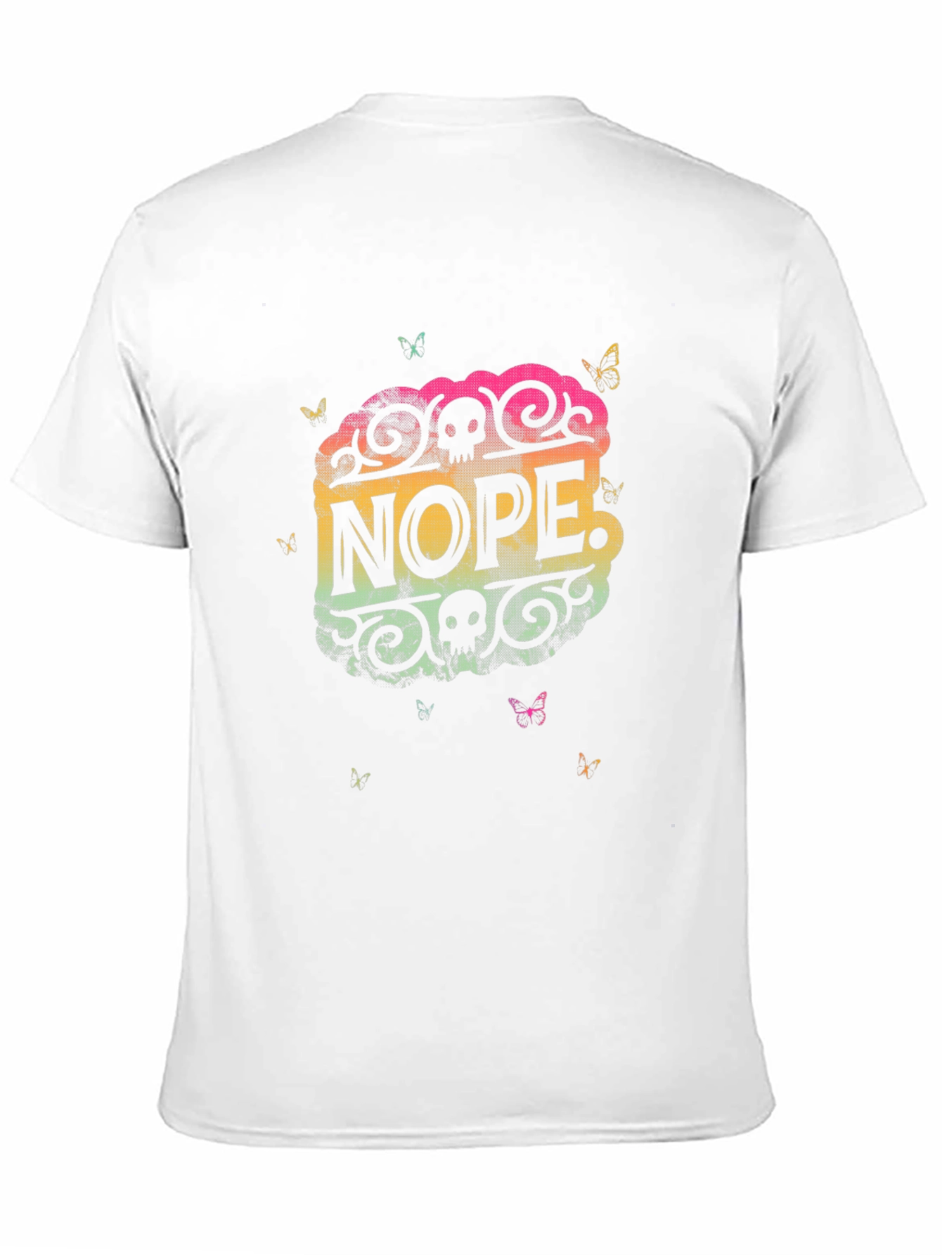 Nope Graphic T-Shirt - Cool Skull Design