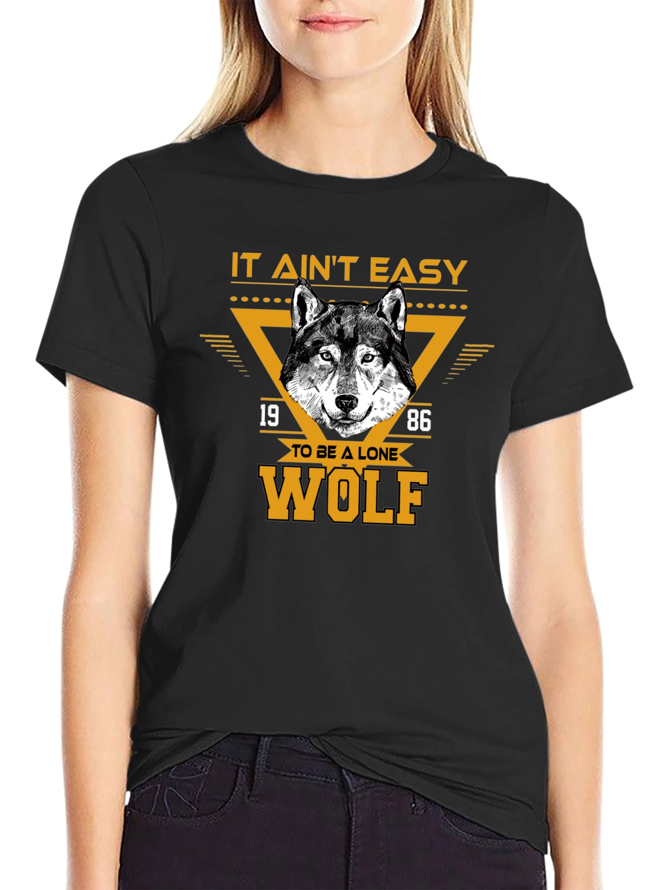 Lone Wolf Graphic Tee - Black T-Shirt