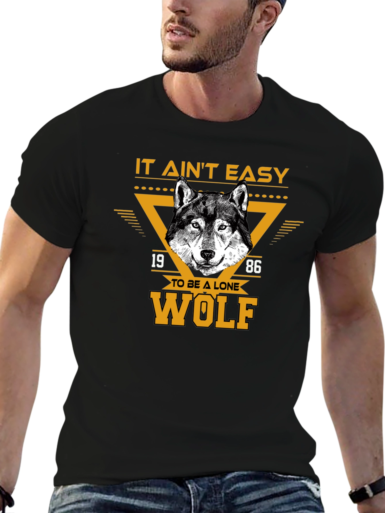 Lone Wolf Graphic Tee - Black T-Shirt