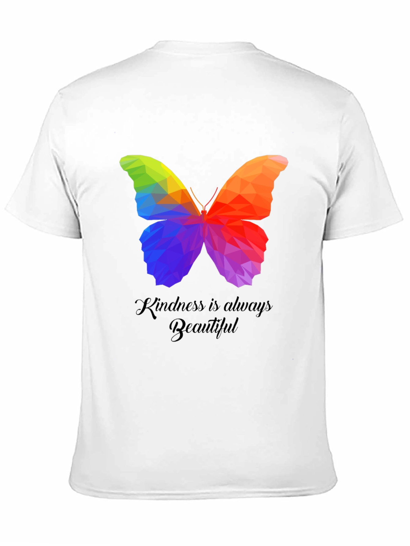 Kindness Butterfly Graphic Tee - Unisex Black T-Shirt